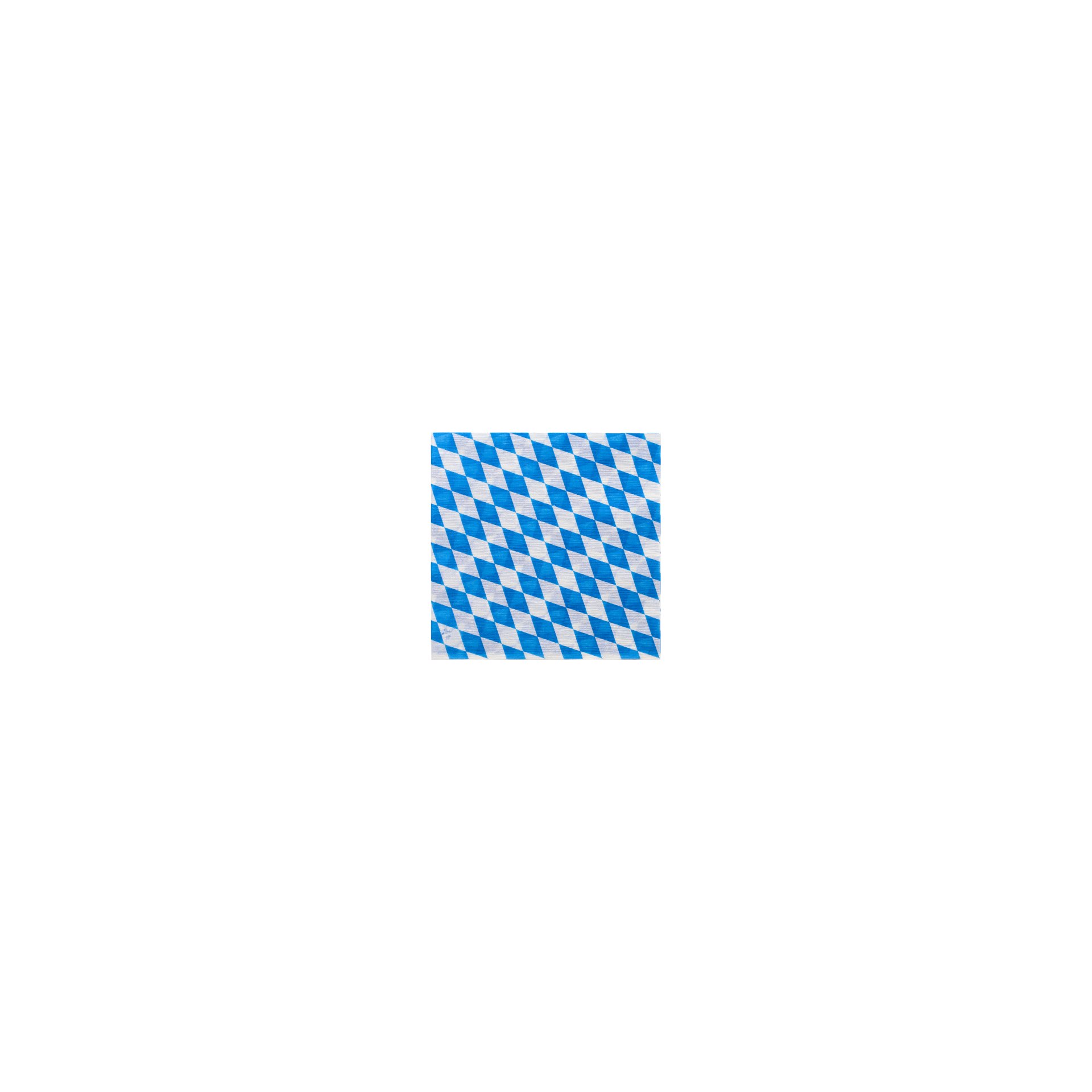 Servietten, 1-lagig 1/4-Falz 33 cm x 33 cm "Bayrisch Blau"