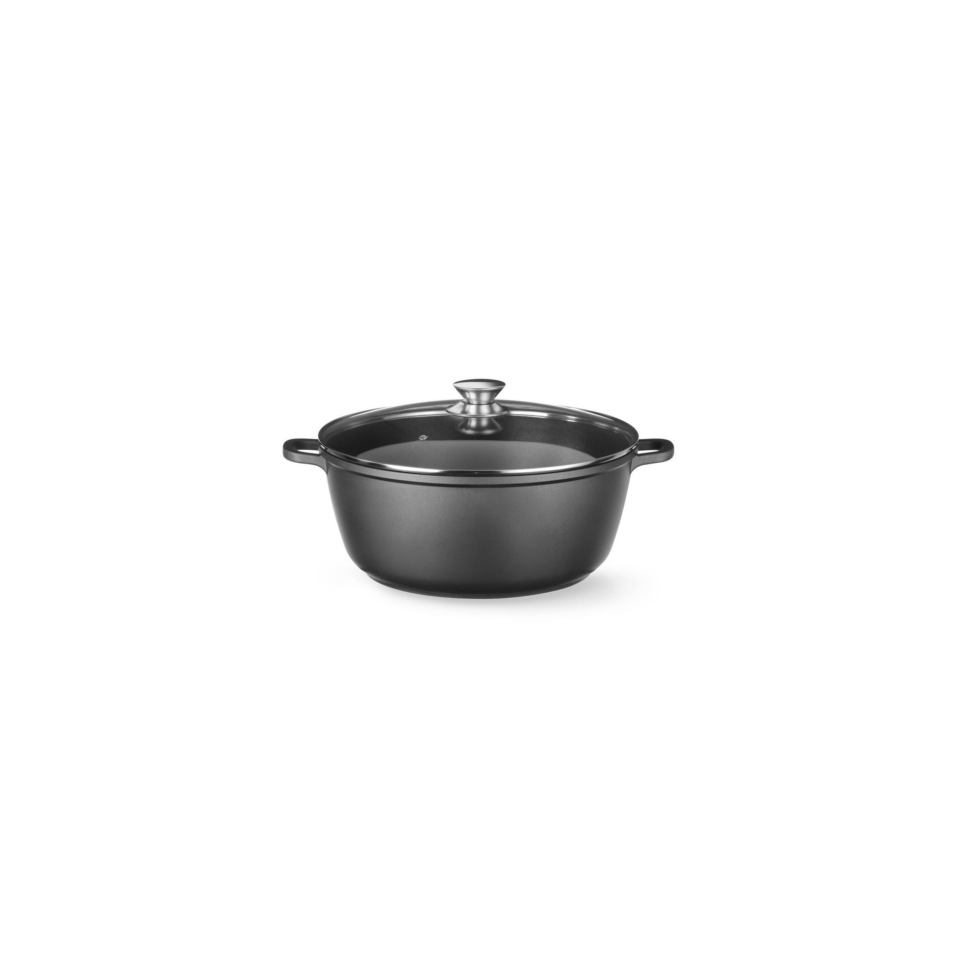 Kasserolle mit Antihaft-Beschichtung, 7L, Schwarz, 367x290x(H)122mm Kasserolle mit Antihaft-Beschichtung, 7L, Schwarz, 367x290x(H)122mm