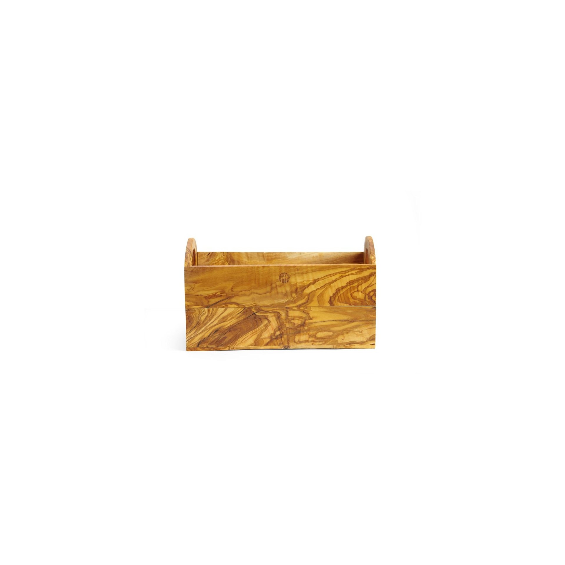Brotkasten aus Olivenholz, 245x198x(H)194mm