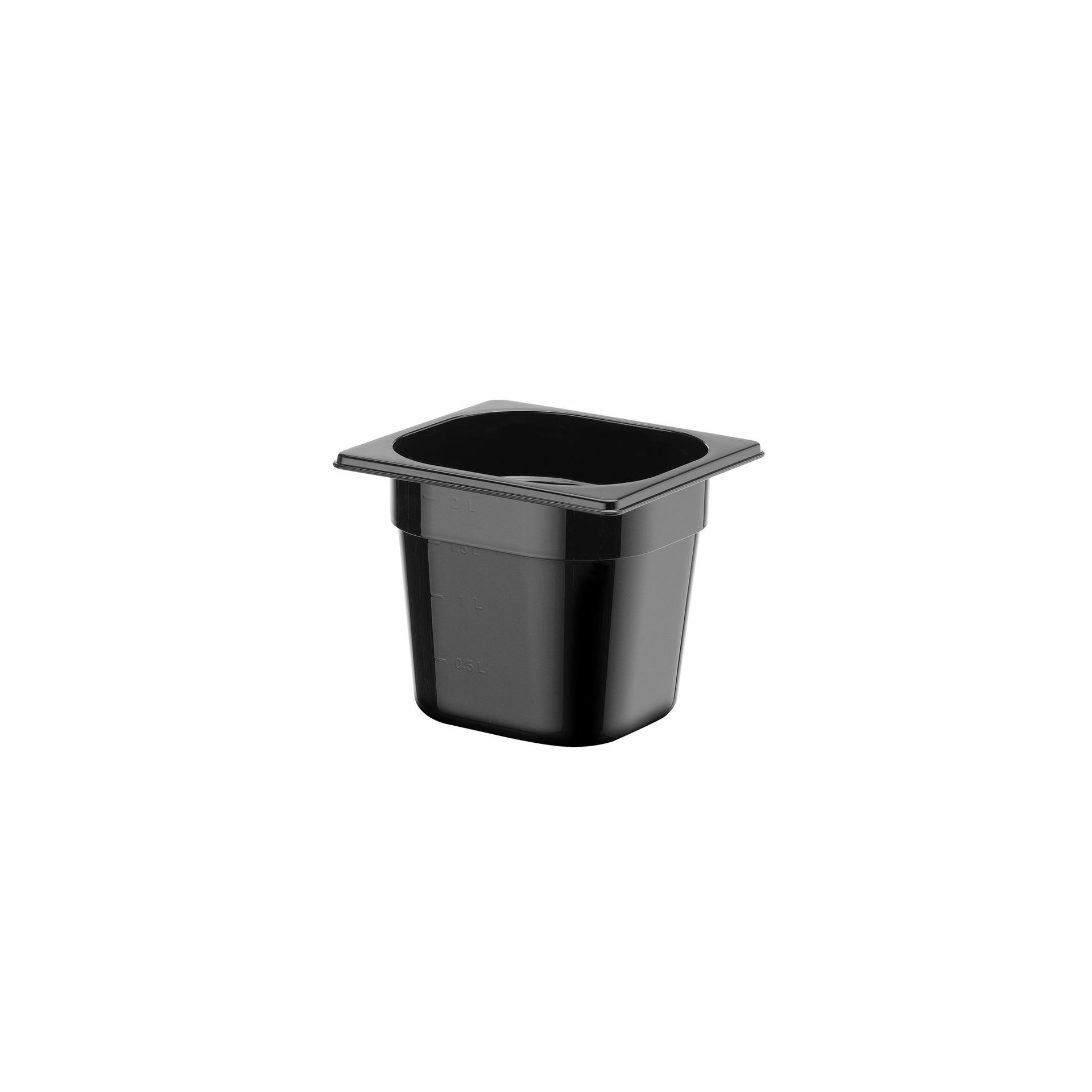 Gastronorm-Behälter 1/6, Profi Line, GN 1/6, 2,4L, Schwarz, 176x162x(H)150mm