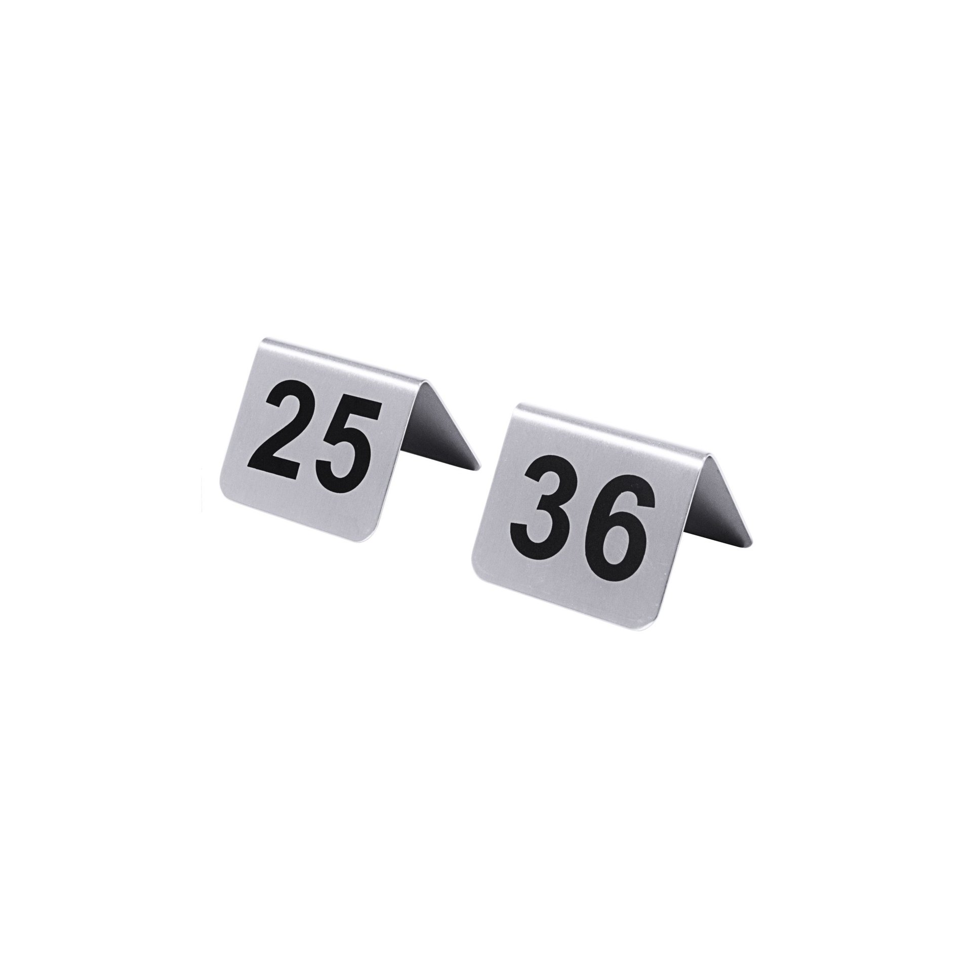 Tischnummern mit Nummern 25 bis 36 Tischnummern mit Nummern 25 bis 36
