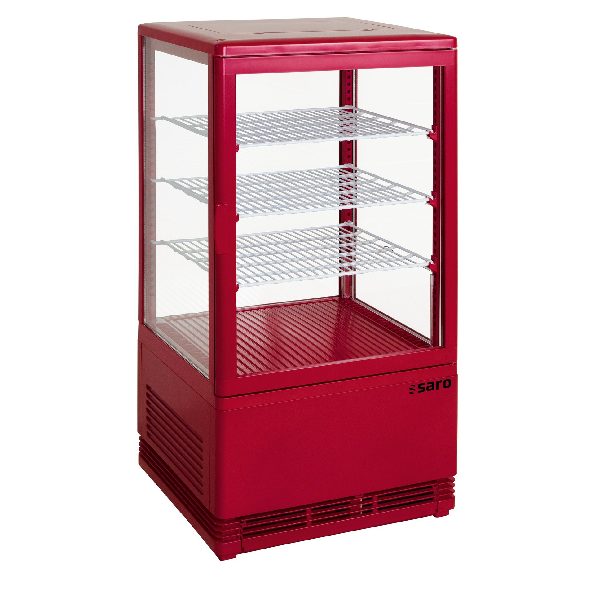 Mini-Umluftkühlvitrine 68 Liter, SC70 rot