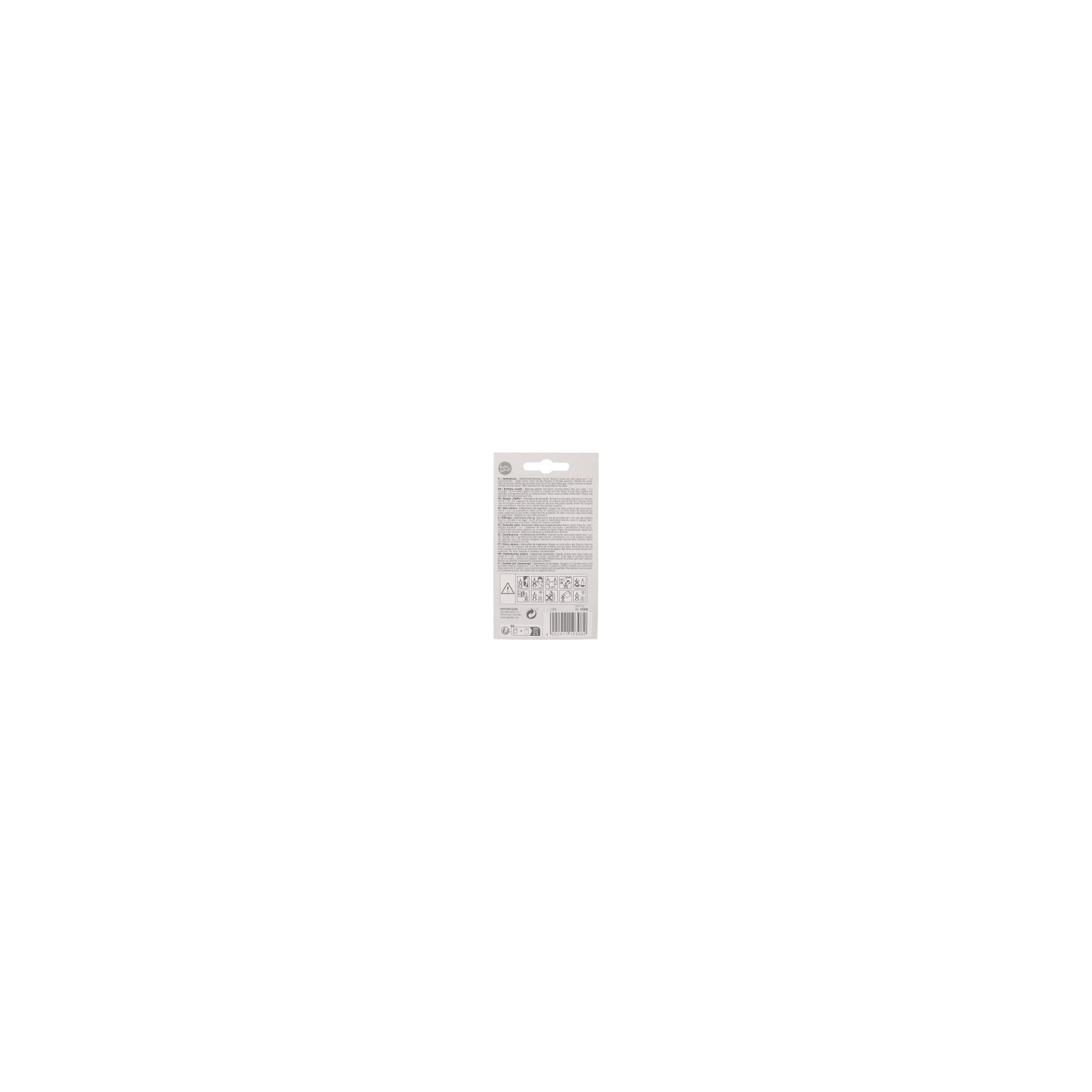 Zahlenkerze 7,3 cm weiss "8" mit rotem Rand