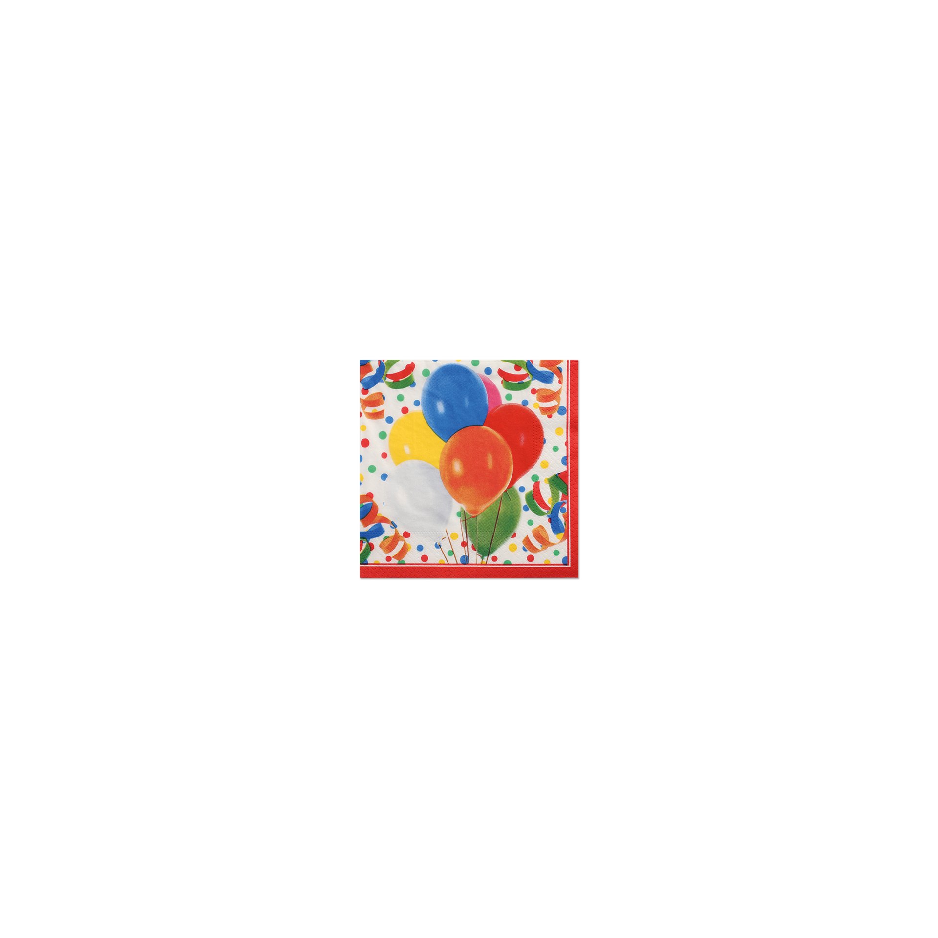 Servietten, 3-lagig 1/4-Falz 33 cm x 33 cm "Lucky Balloons"