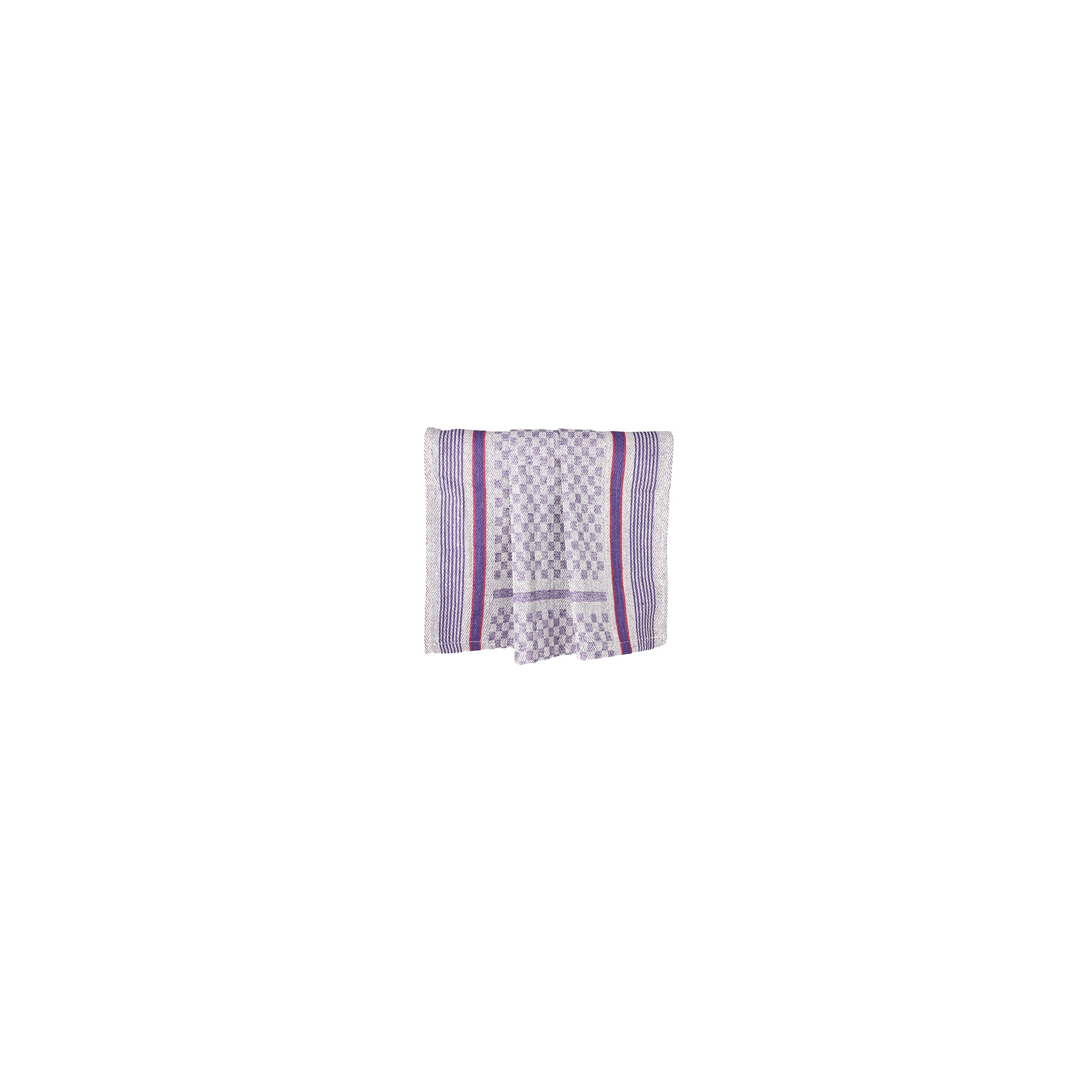 Geschirrtücher 90 cm x 45 cm weiß/violett Grubentuch Geschirrtücher 90 cm x 45 cm weiß/violett Grubentuch