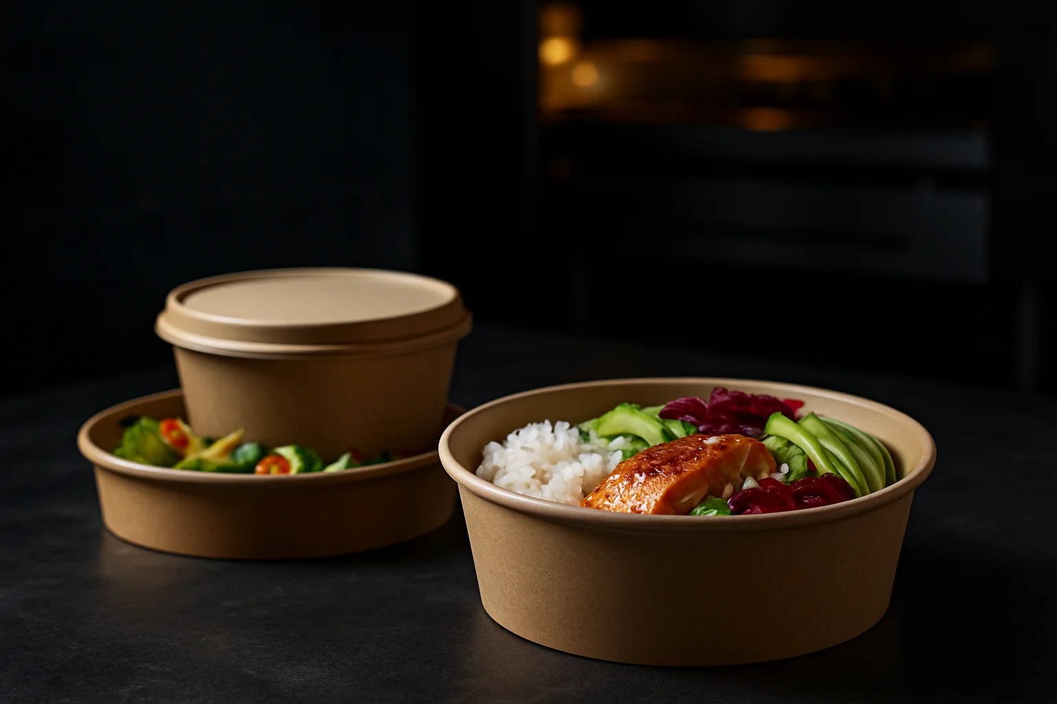 Schalen und Bowls in professioneller Gastro-Umgebung