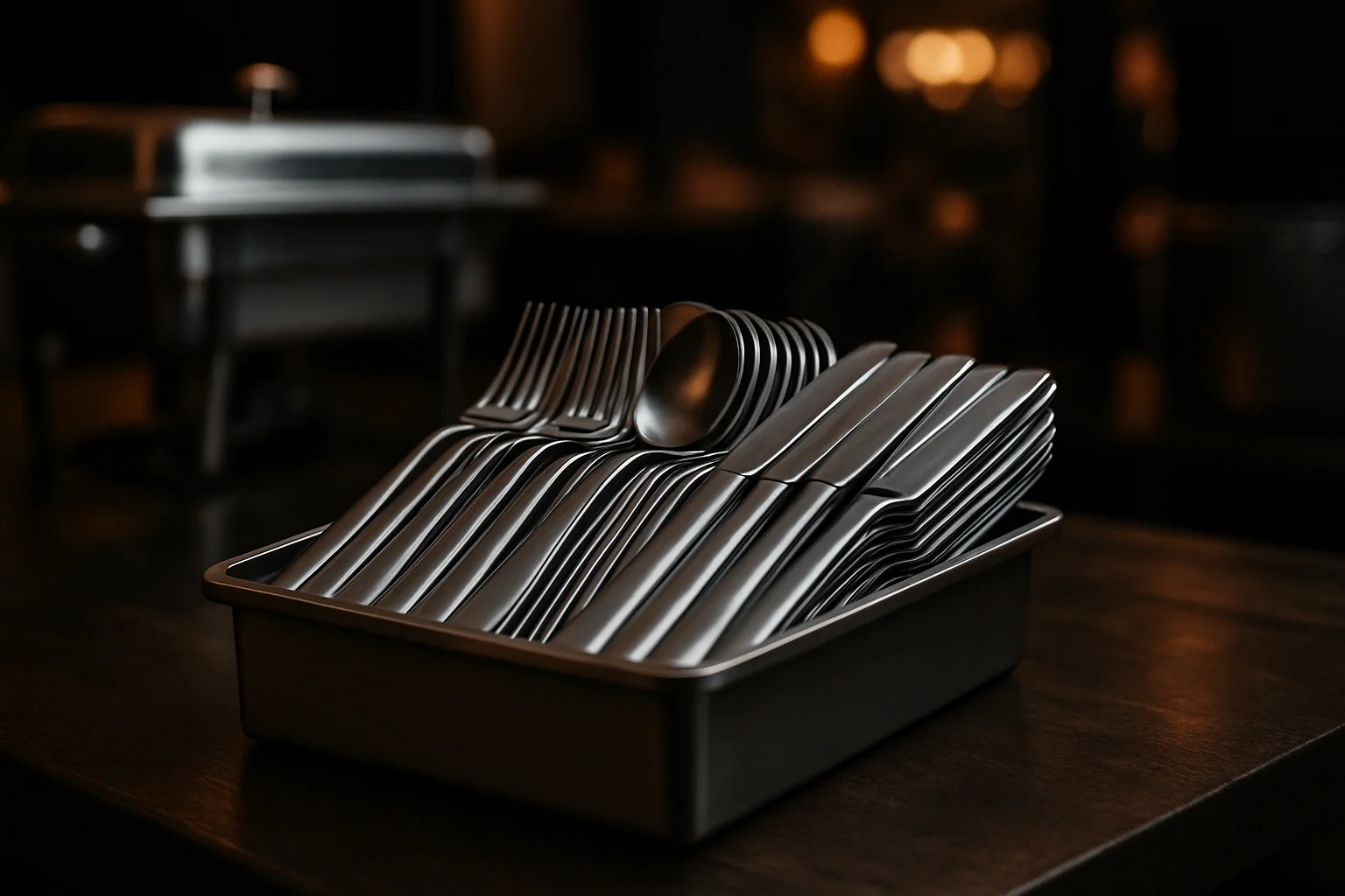 NP80 Besteckset, leichtes Service-Besteck für Catering