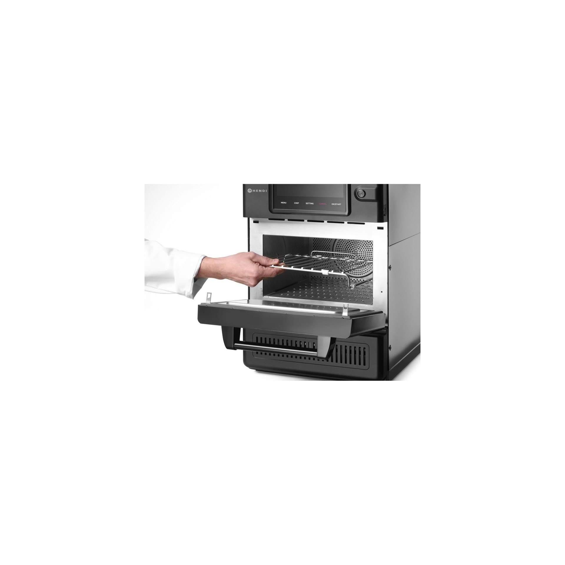 Hochgeschwindigkeits-Backofen CombiTurbo, 18L, Schwarz, 230V/3000W, 402x735x(H)608mm