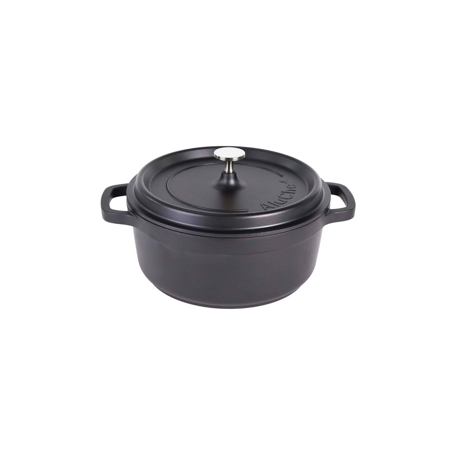 AluChef® Cocotte, rund 24 cm / schwarz AluChef® Cocotte, rund 24 cm / schwarz