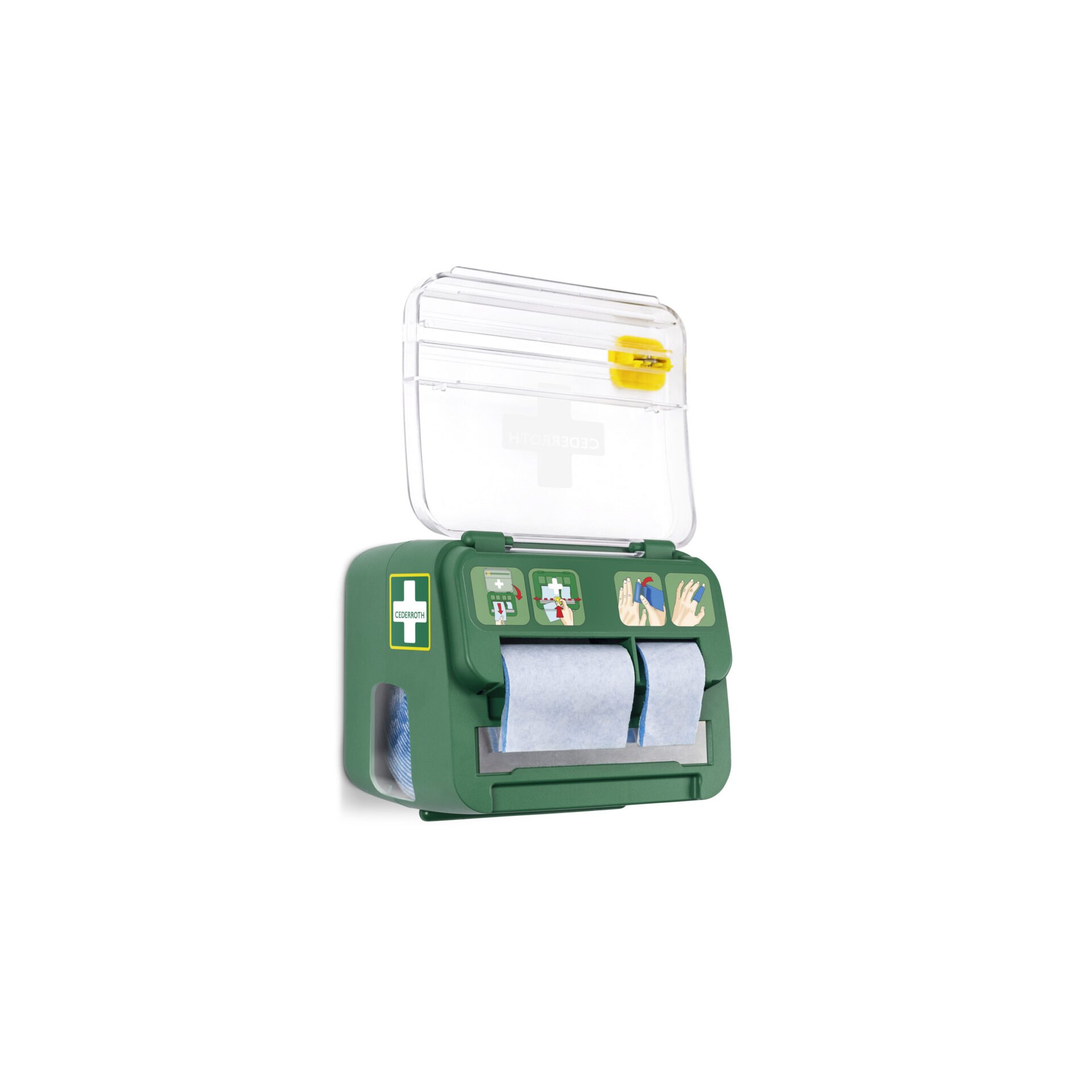 "Cederroth" Soft Foam Bandage Spender 2-in-1 12,3 cm x 13,8 cm x 14,2 cm grün