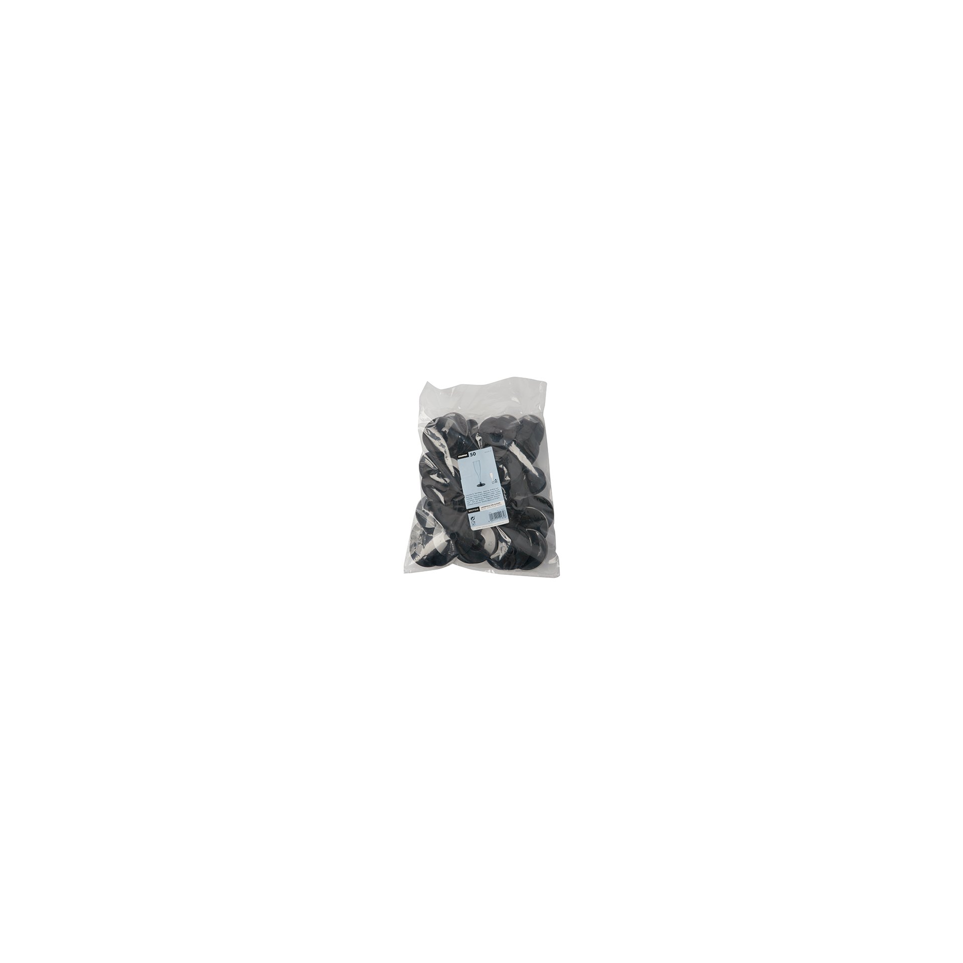Unterteile für Stiel-Gläser, PS rund Ø 6,55 cm · 2,05 cm schwarz Unterteile für Stiel-Gläser, PS rund Ø 6,55 cm · 2,05 cm schwarz