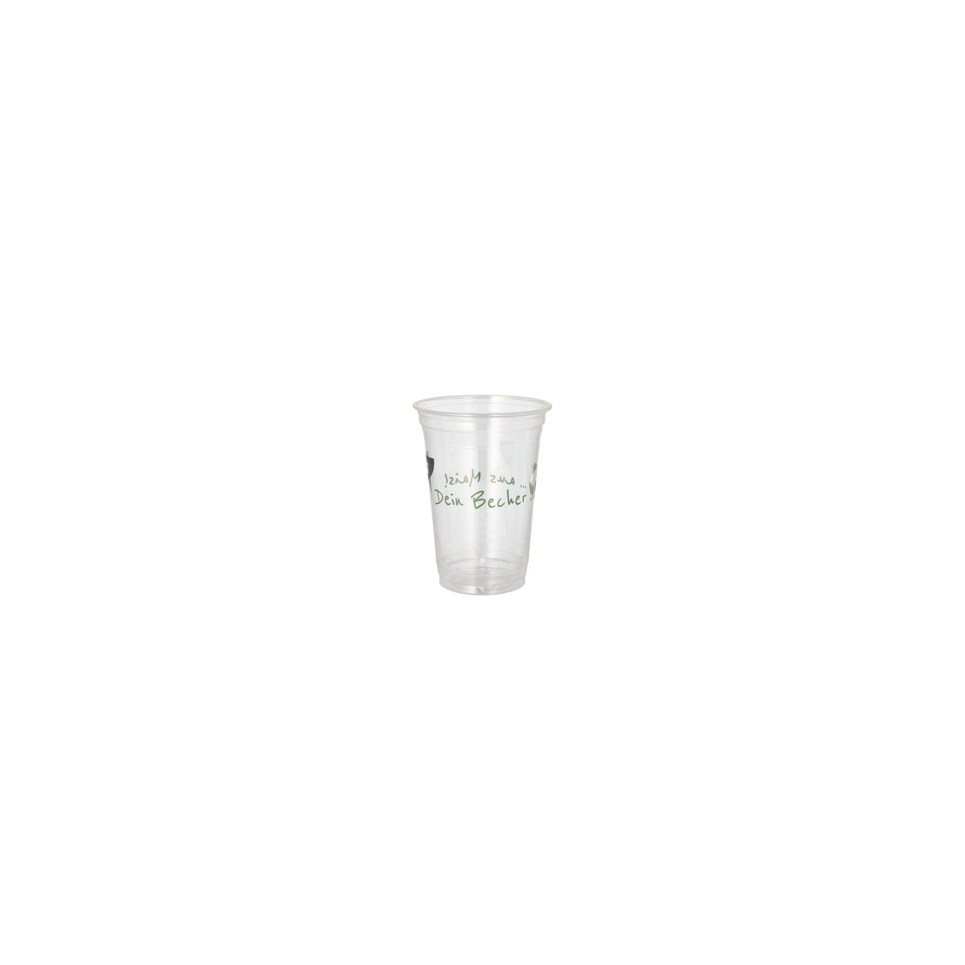 Trinkbecher PLA 0,4 l Ø 9,5 cm · 12,7 cm "Becher aus Mais" Trinkbecher PLA 0,4 l Ø 9,5 cm · 12,7 cm "Becher aus Mais"