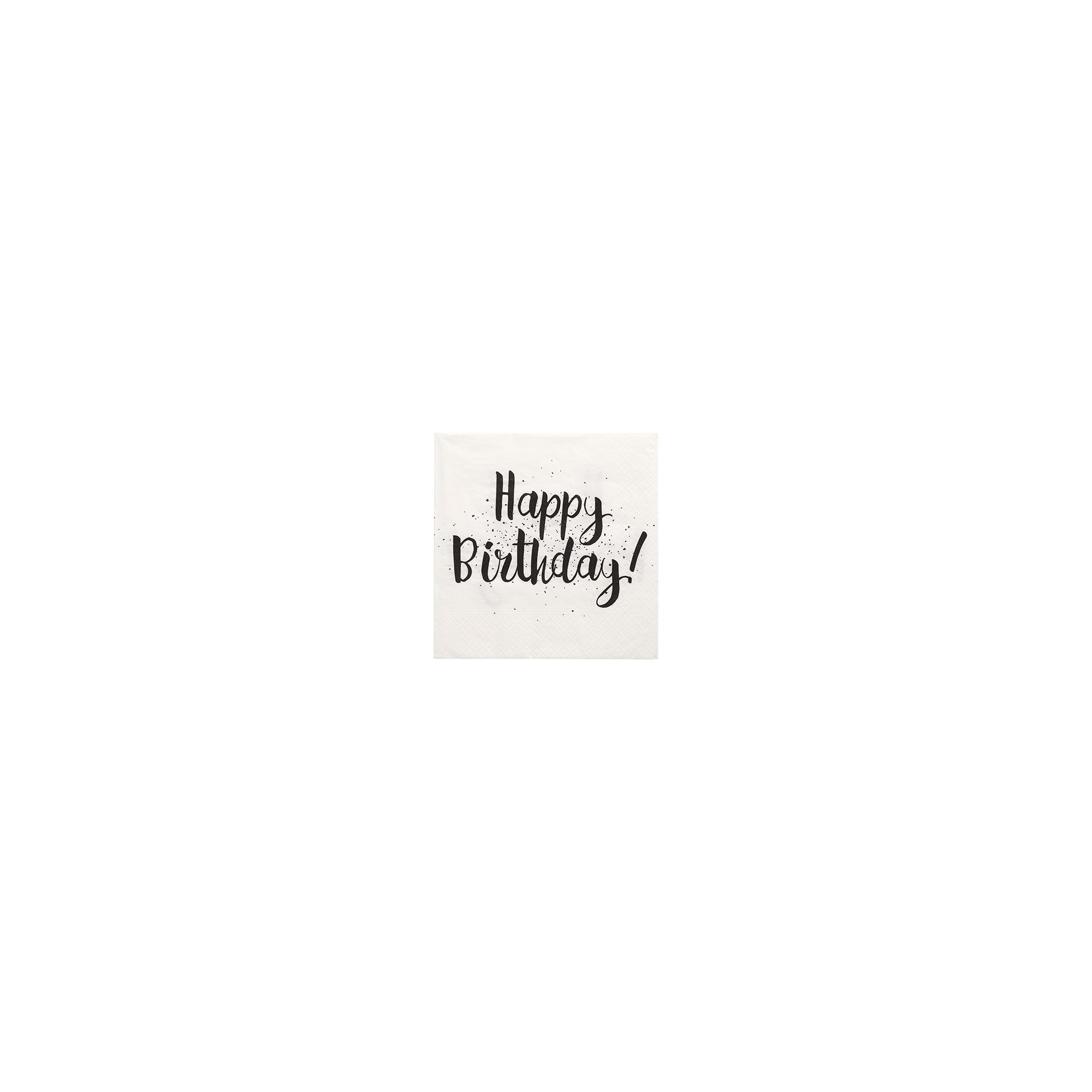 Servietten, 3-lagig 1/4-Falz 33 cm x 33 cm "Happy Birthday"