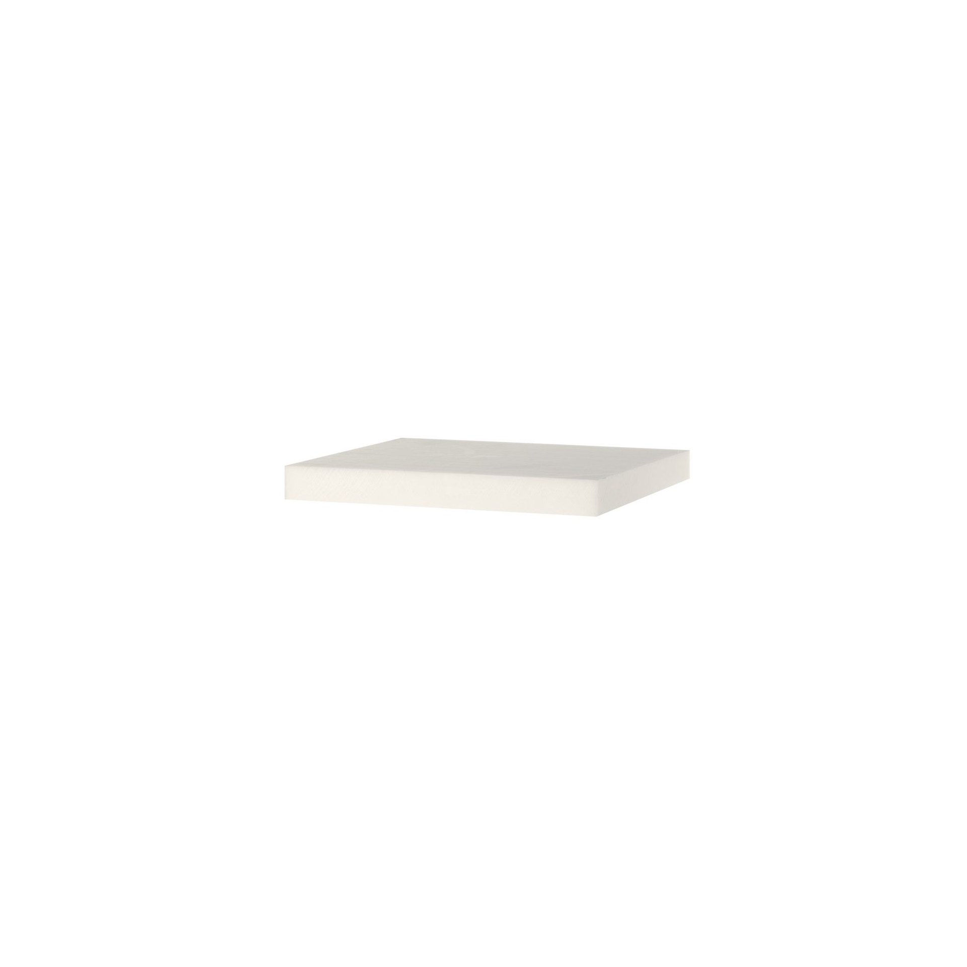 Hackblock HDPE, Weiß, 500x400x(H)50mm