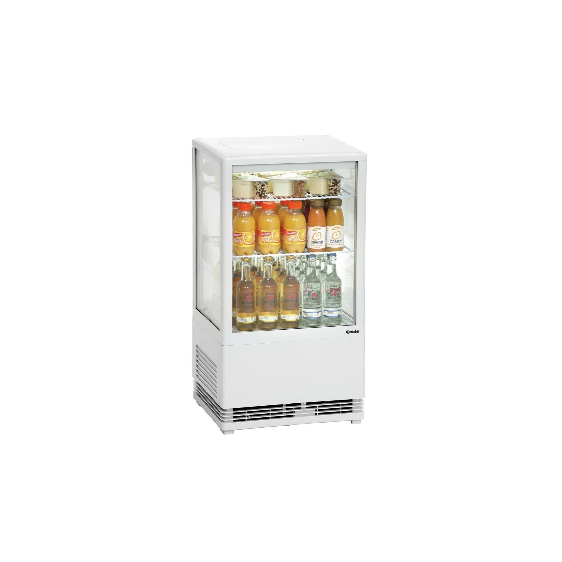 Mini Kühlvitrine 58L, weiß