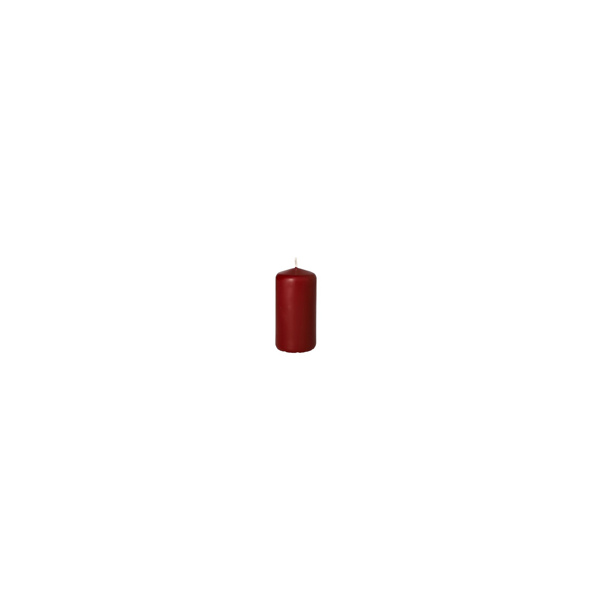 Stumpenkerze Ø 50 mm · 100 mm bordeaux