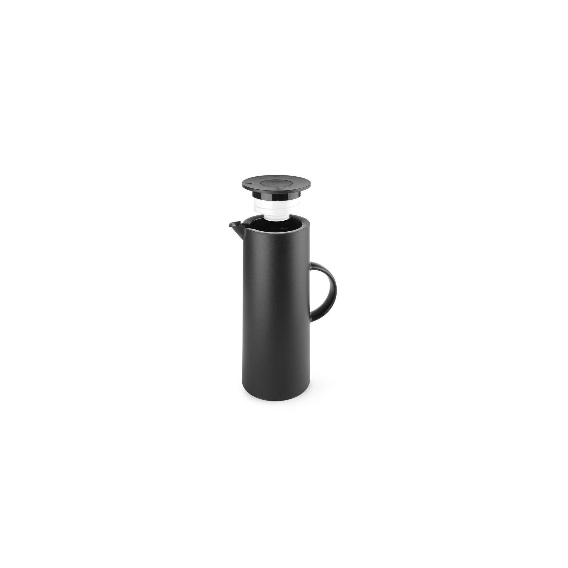 Isolierkanne, 1L, Schwarz