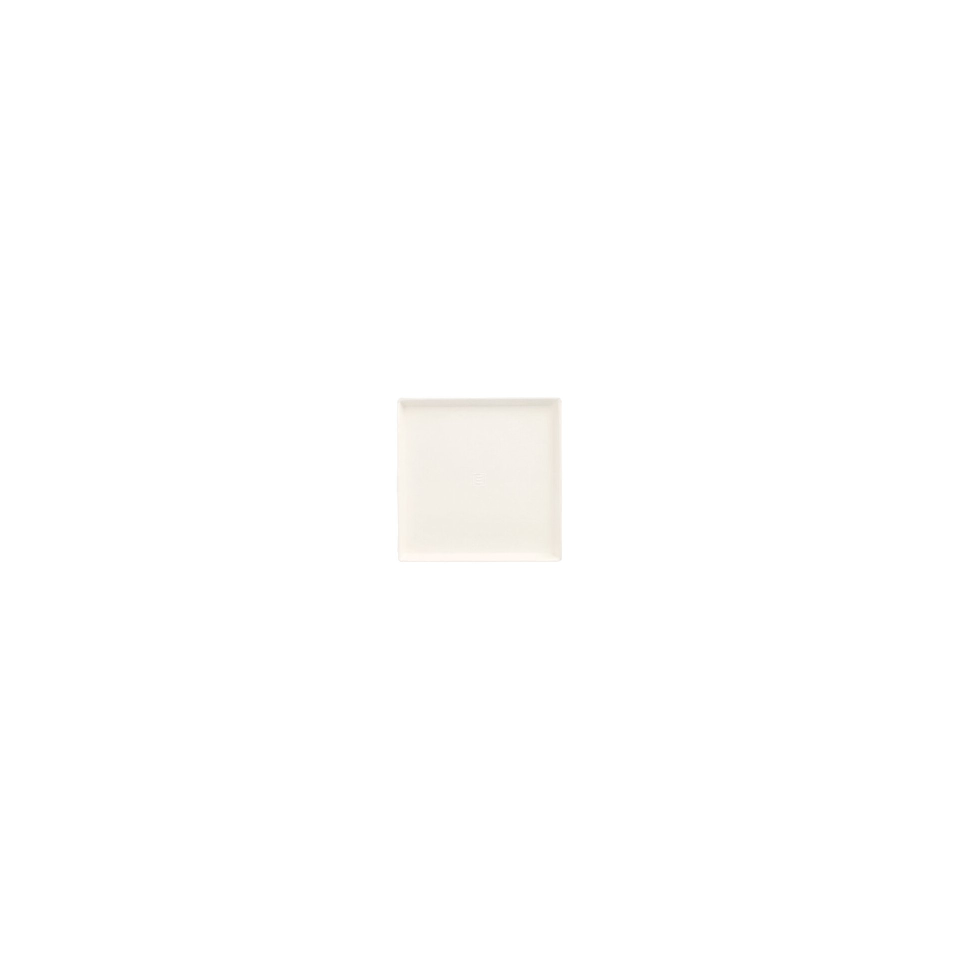 Teller Zuckerrohr "pure" eckig 12,5 cm x 12,5 cm x 1 cm weiss "Cella" Teller Zuckerrohr "pure" eckig 12,5 cm x 12,5 cm x 1 cm weiss "Cella"