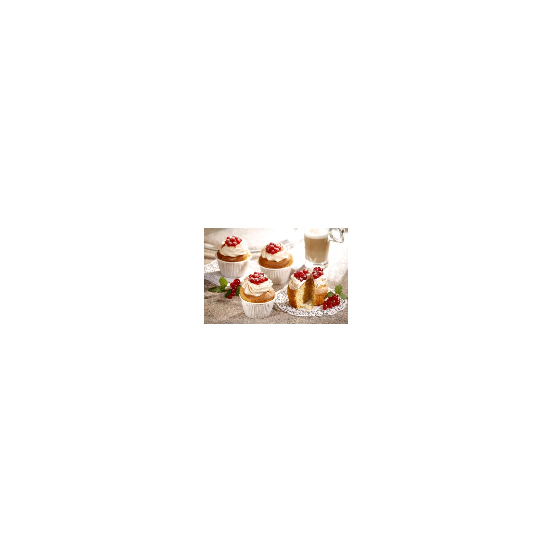 Muffins-Backförmchen Ø 5 cm · 3,5 cm weiss Muffins-Backförmchen Ø 5 cm · 3,2 cm weiss