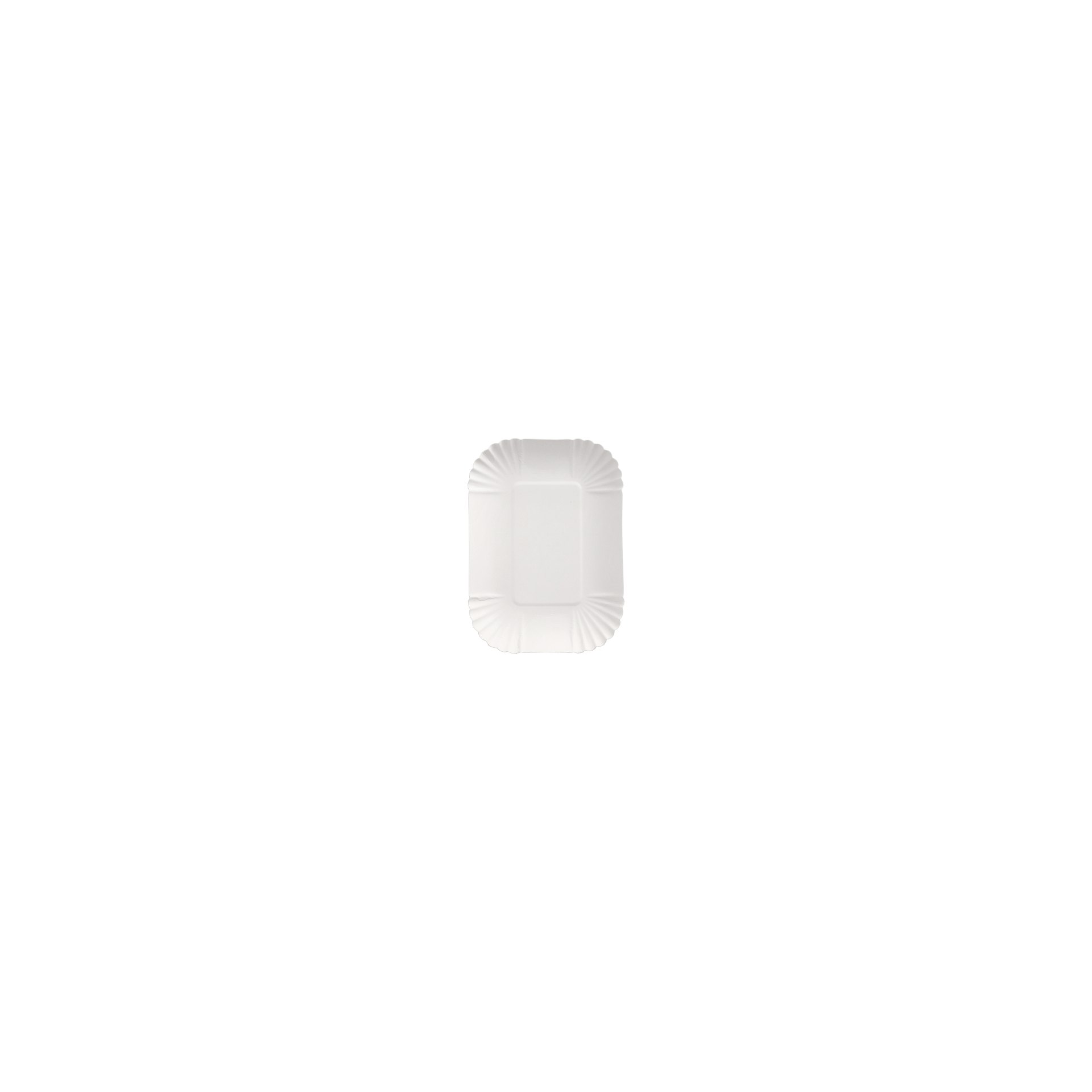 Schalen, Pappe "pure" eckig 13 cm x 17,5 cm x 3 cm weiss