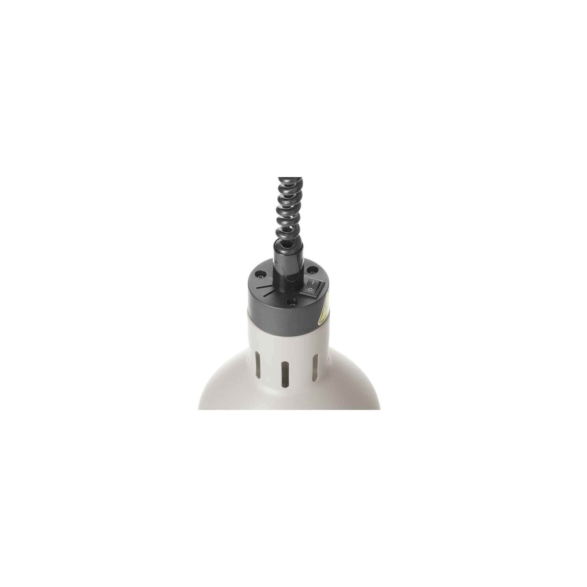 Höhenverstellbare Wärmelampe, zylinderförmig, Weiß, 230V/250W, ⌀175x(H)250mm Höhenverstellbare Wärmelampe, zylinderförmig, Weiß, 230V/250W, ⌀175x(H)250mm