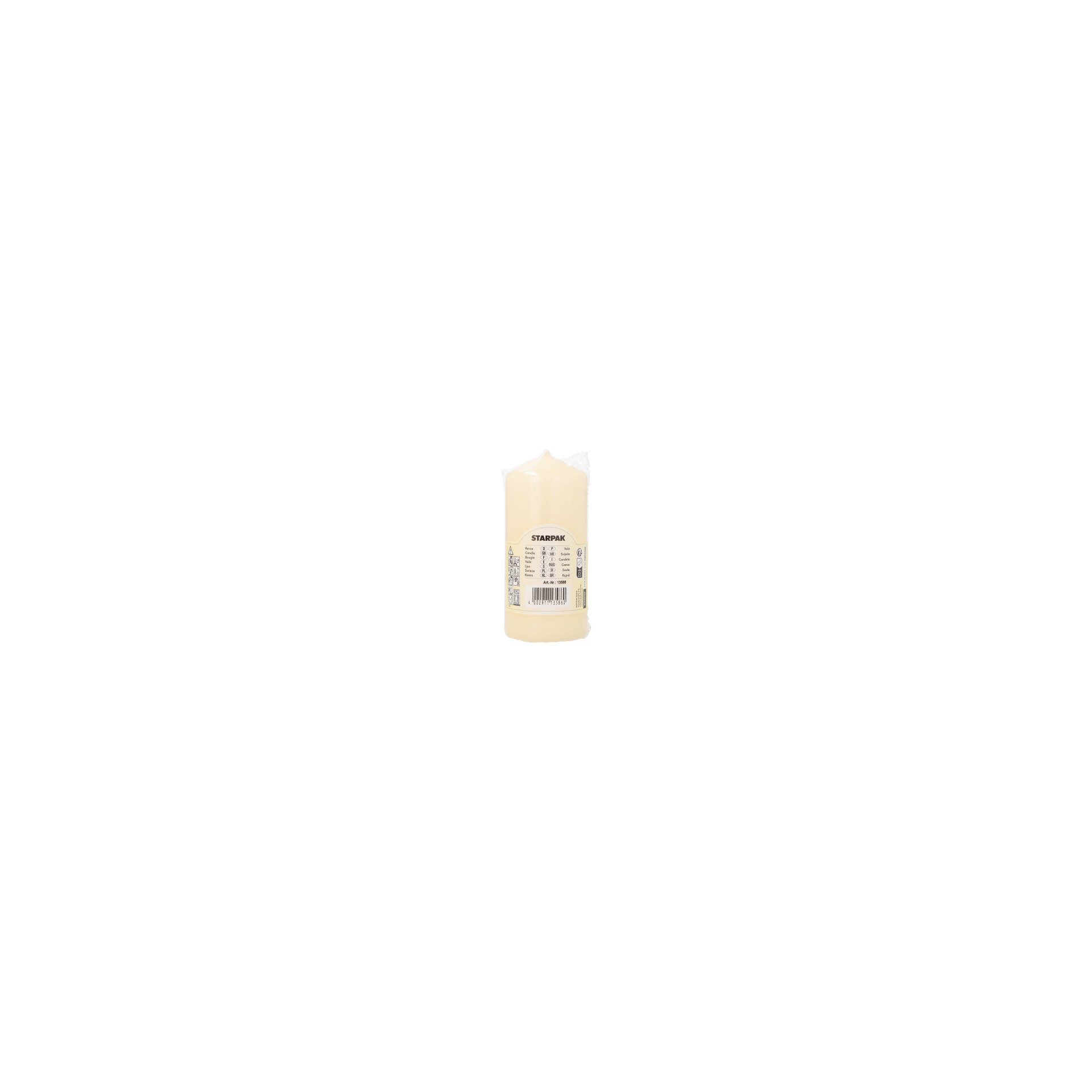 Stumpenkerze Ø 60 mm · 130 mm creme Stumpenkerze Ø 60 mm · 130 mm creme