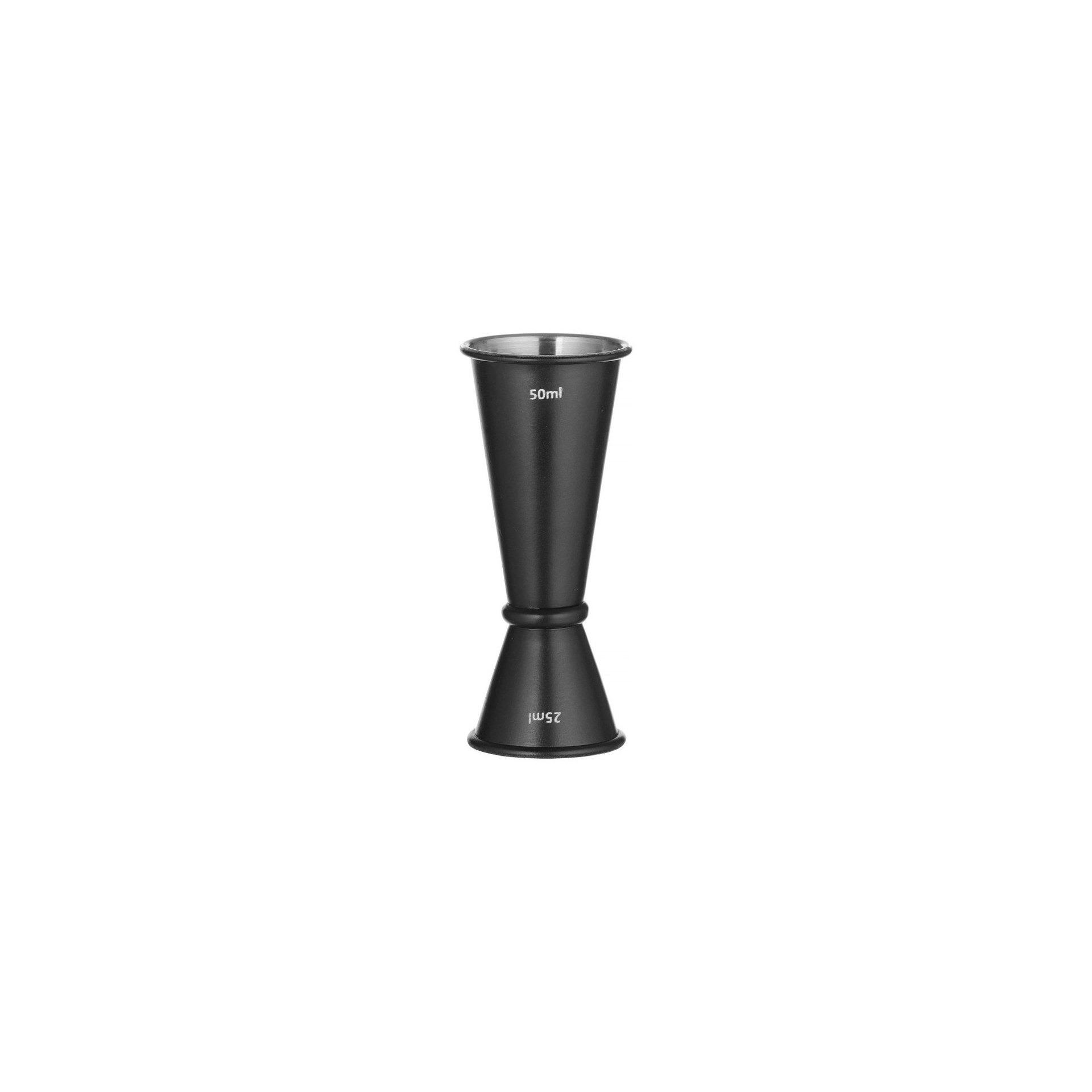 Barmaß 25/50 ml, BarUp, Schwarz, ⌀44x(H)110mm