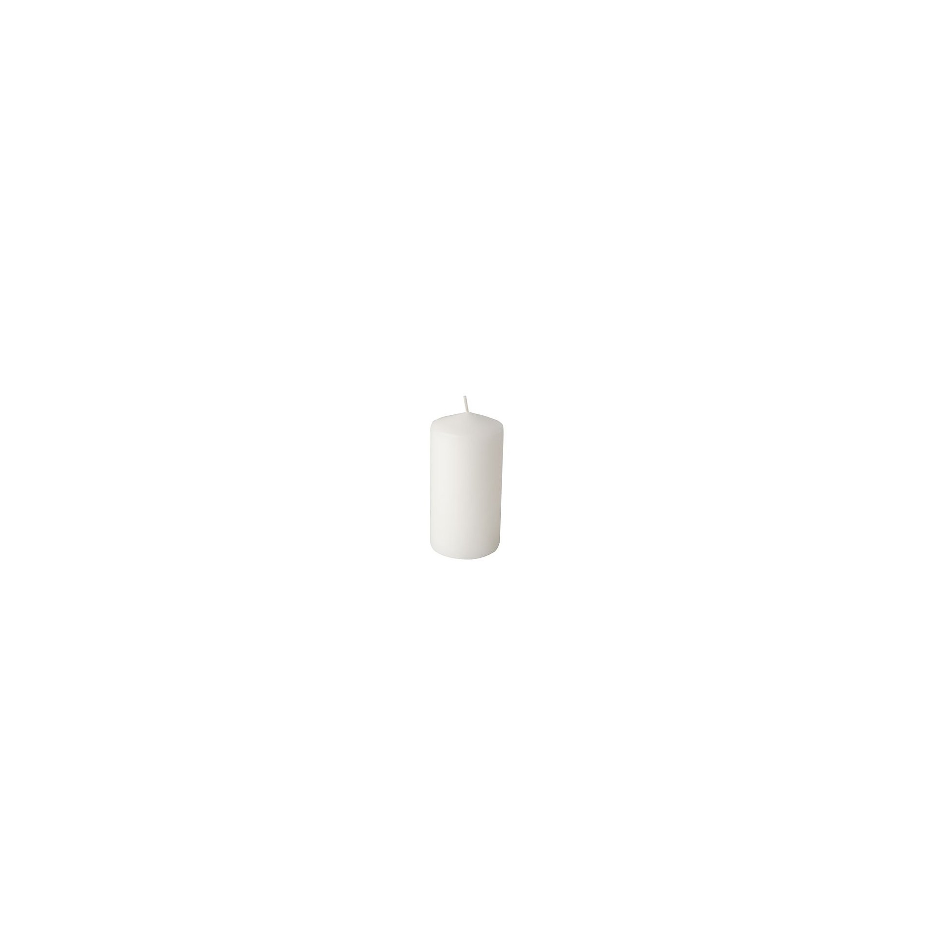 Stumpenkerzen Ø 60 mm · 115 mm weiss
