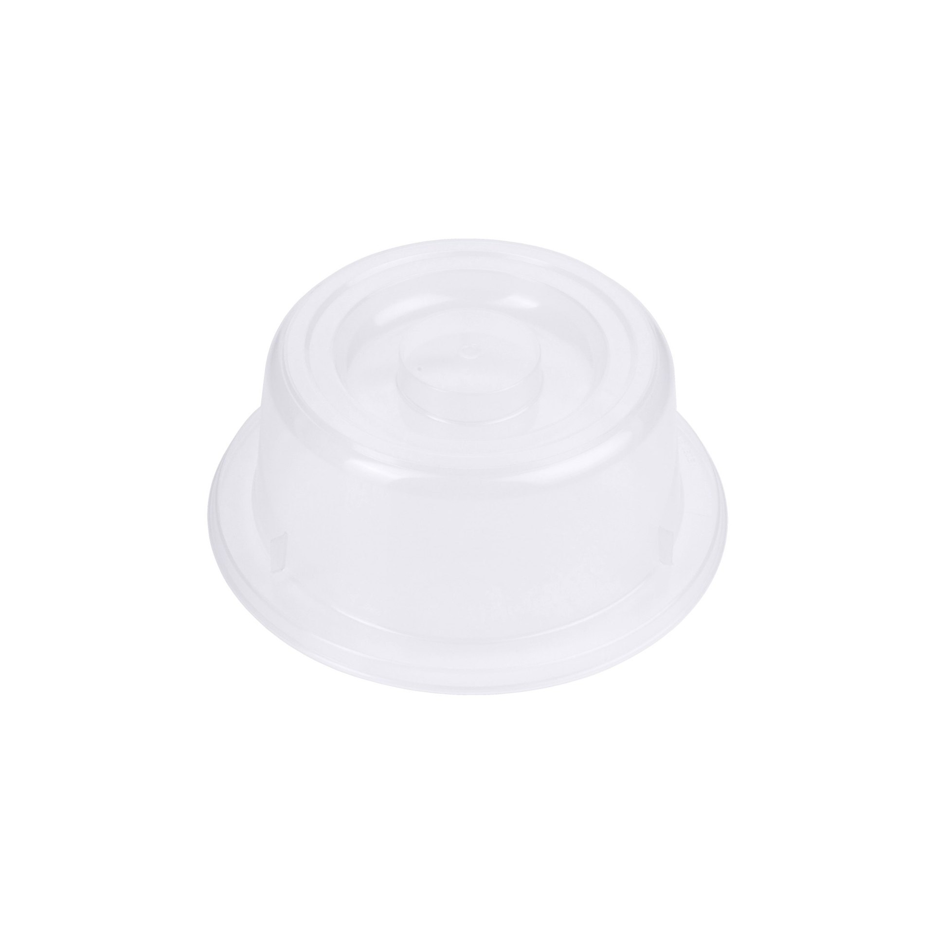 Tellerglocke, transparent-weiß 21 cm Tellerglocke, transparent-weiß 21 cm