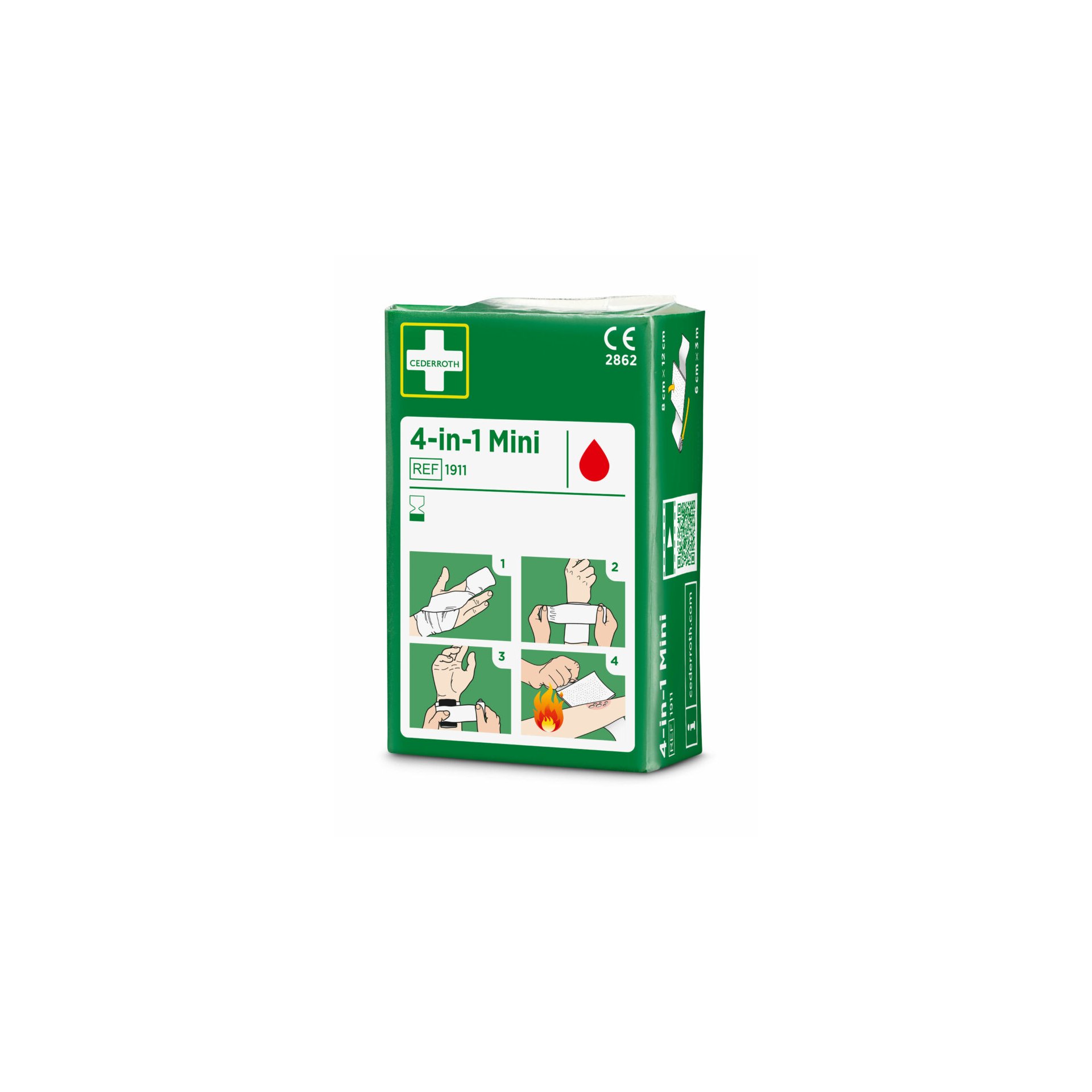 "Cederroth" 4 in 1 Blutstiller "mini" Wundverband Set