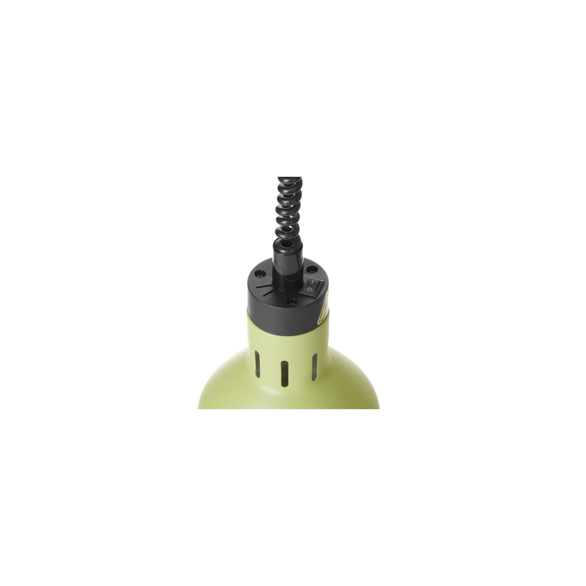 Höhenverstellbare Wärmelampe, zylinderförmig, Grün, 230V/250W, ⌀175x(H)250mm Höhenverstellbare Wärmelampe, zylinderförmig, Grün, 230V/250W, ⌀175x(H)250mm