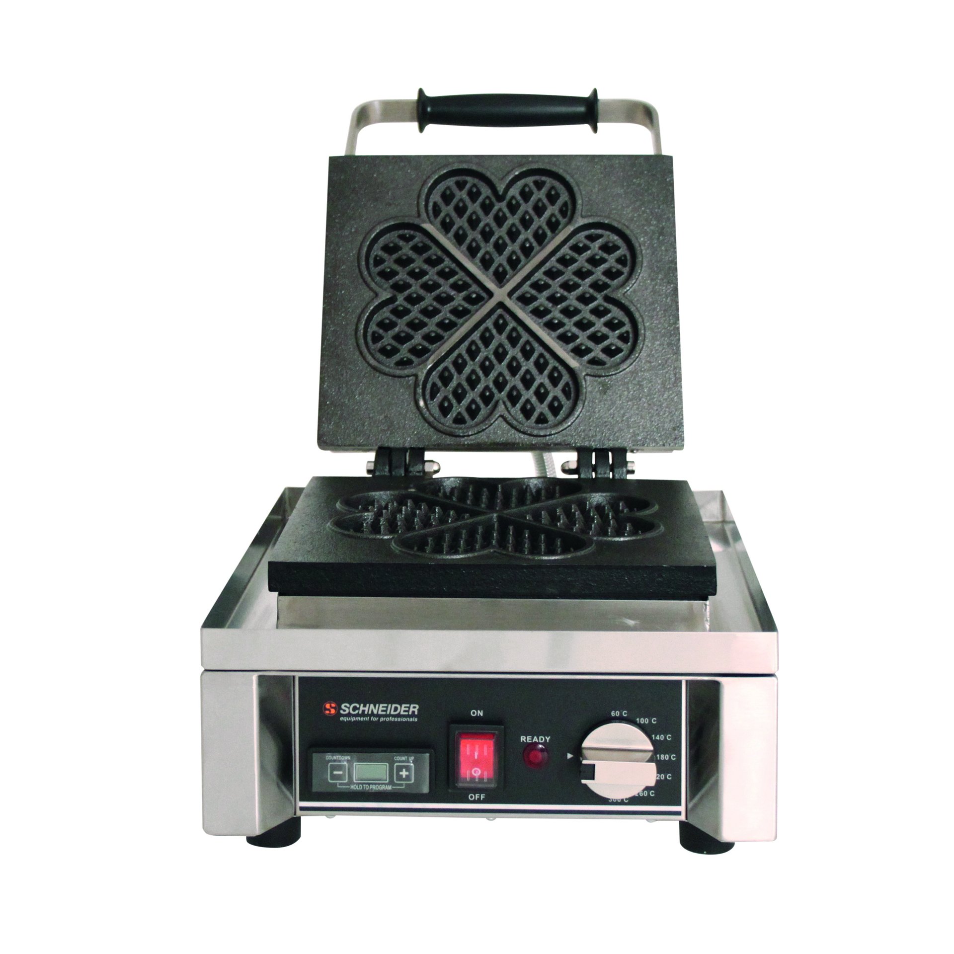 Waffel-Eisen "Herz", mit Timer