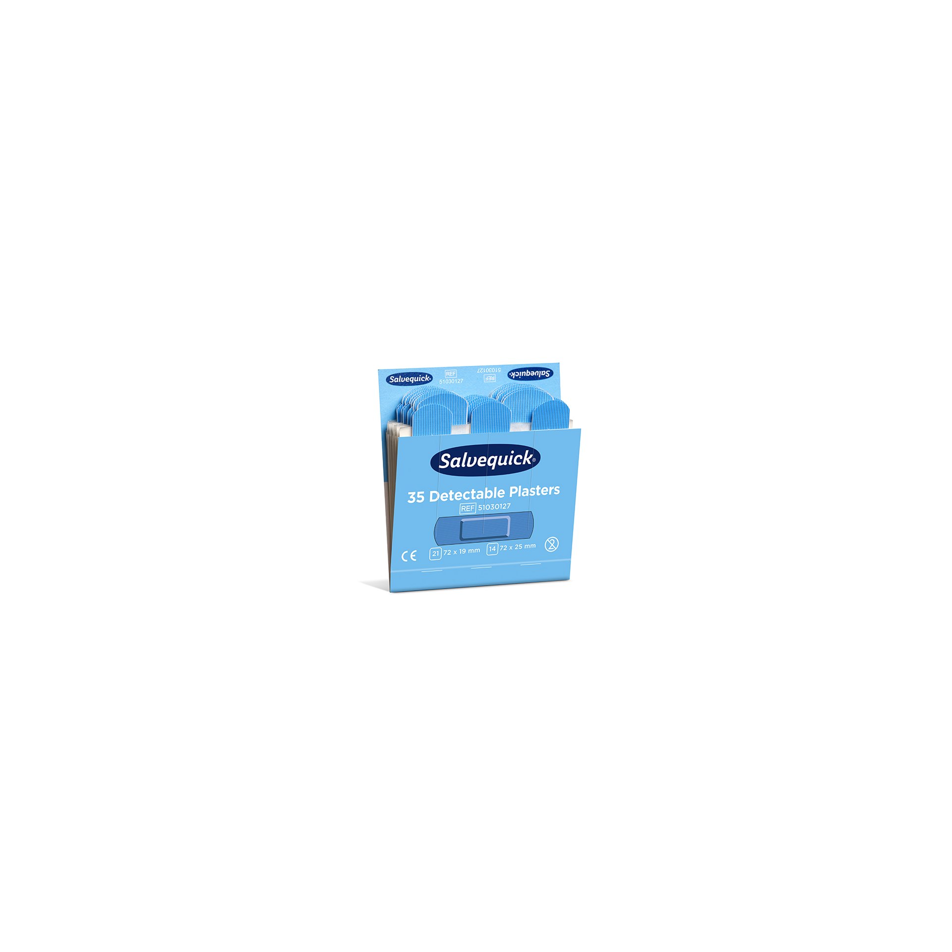 Set "Cederroth" Salvequick Detectable Pflaster (35 Stück) blau , Refill Set "Cederroth" Salvequick Detectable Pflaster (35 Stück) blau , Refill