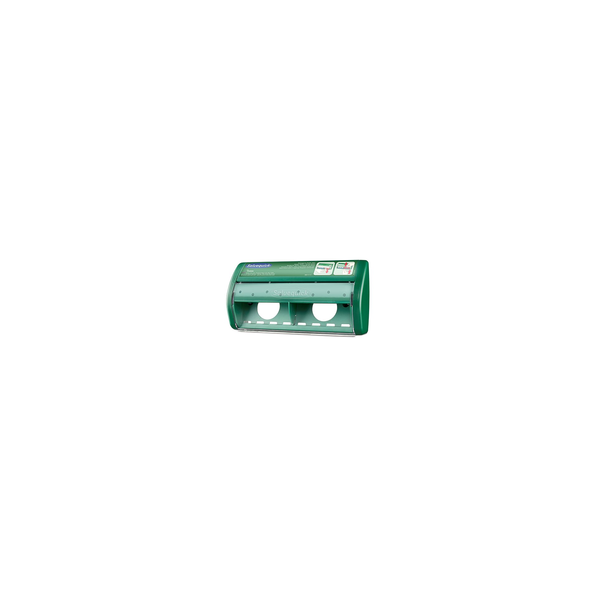 "Cederroth" Salvequick, Pflasterspender 11,4 cm x 22,6 cm x 5,4 cm grün "leer"