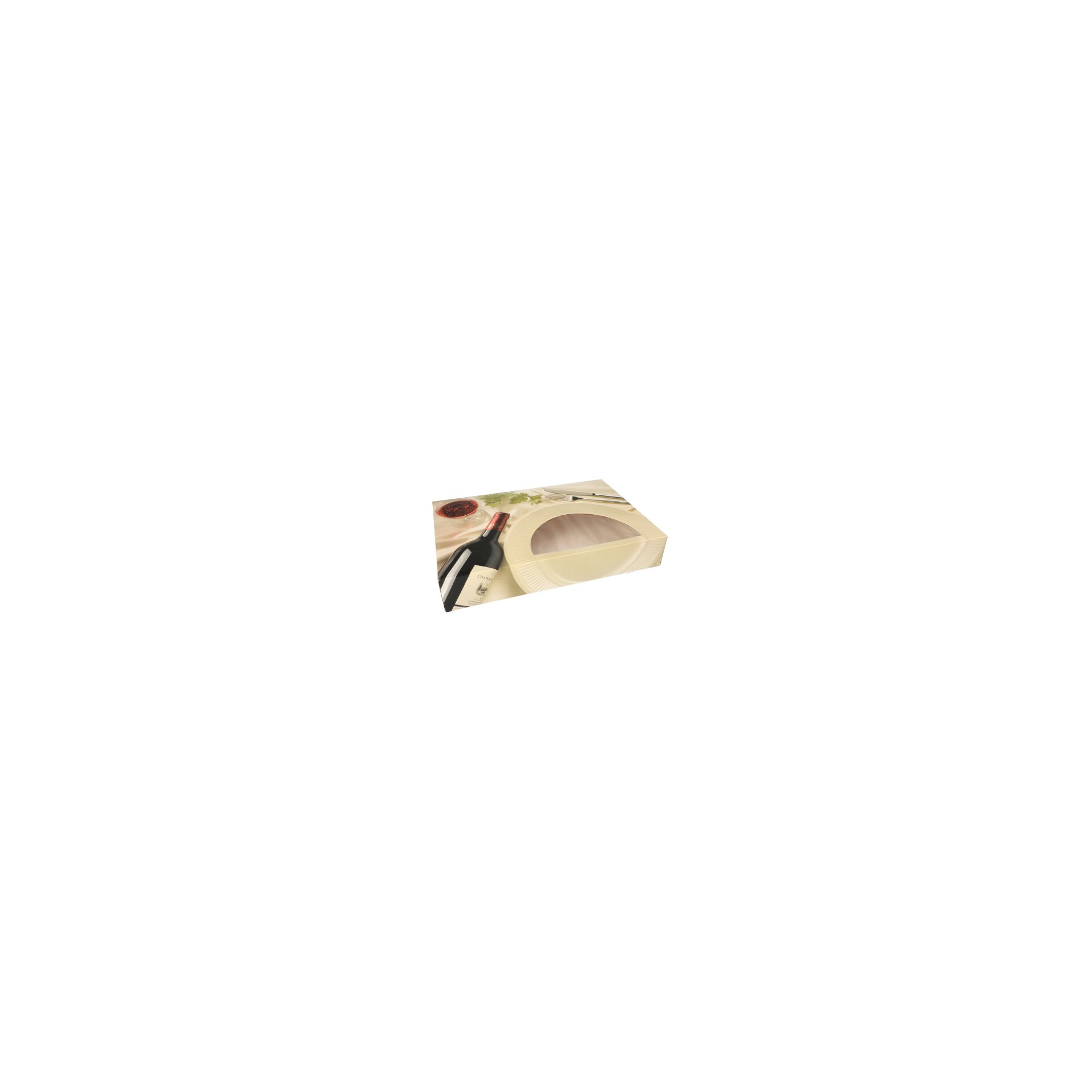 Transport- und Catering-Kartons 8 cm x 31,5 cm x 46,2 cm "Burgund" mit Sichtfenster, einteilig Transport- und Catering-Kartons 8 cm x 31,5 cm x 46,2 cm "Burgund" mit Sichtfenster, einteilig