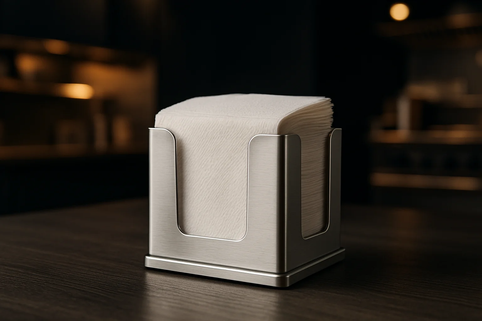 Serviettenhalter mit Papierservietten für Gastronomie