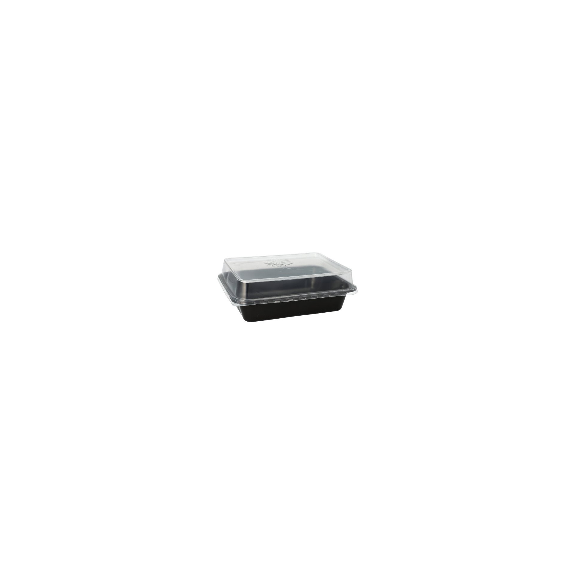Mehrweg-Menüschalen PP ungeteilt 4,5 cm x 22,7 cm x 17,8 cm schwarz