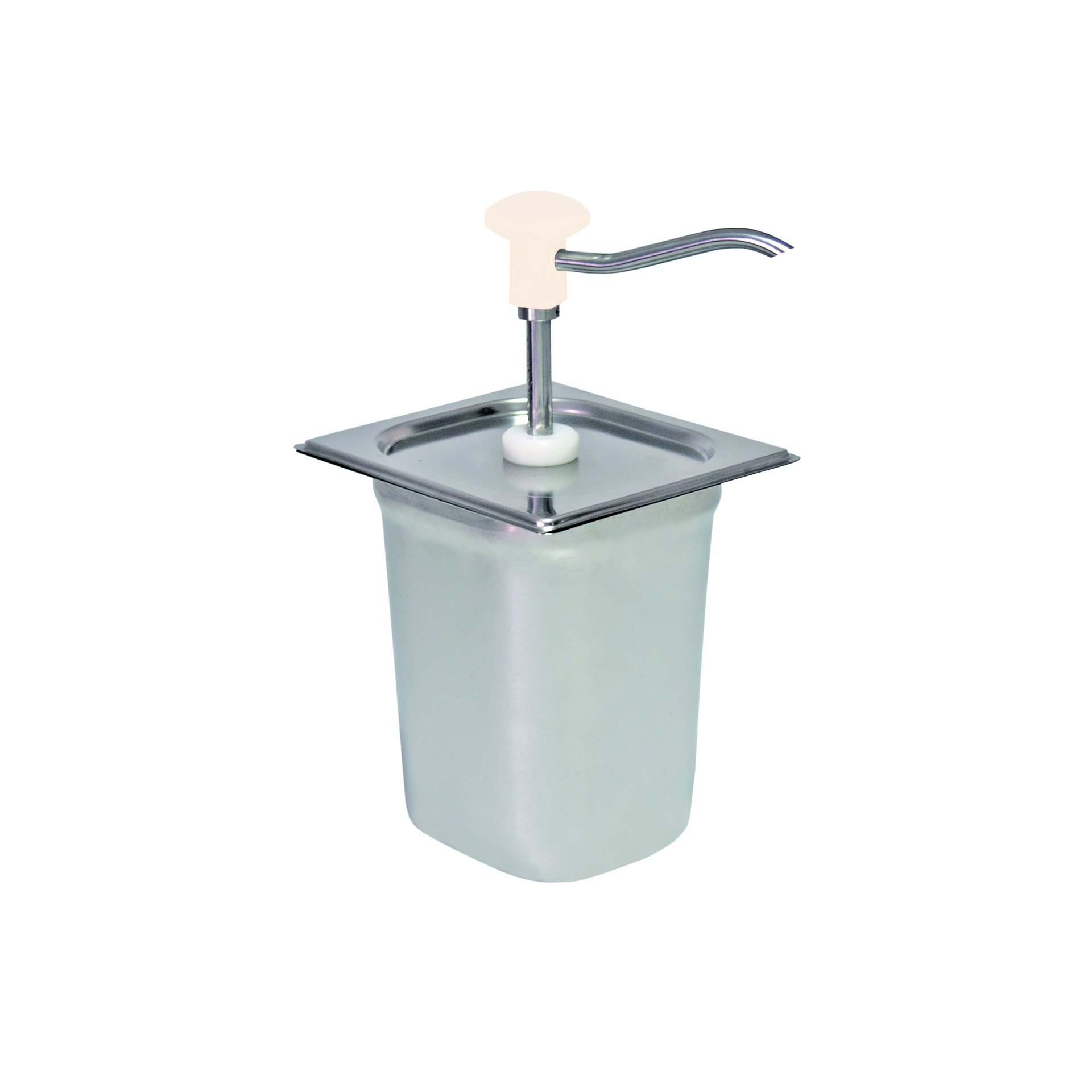 Druckknopf Dosierspender - 3 Liter, weiß Druckknopf Dosierspender - 3 Liter, weiß