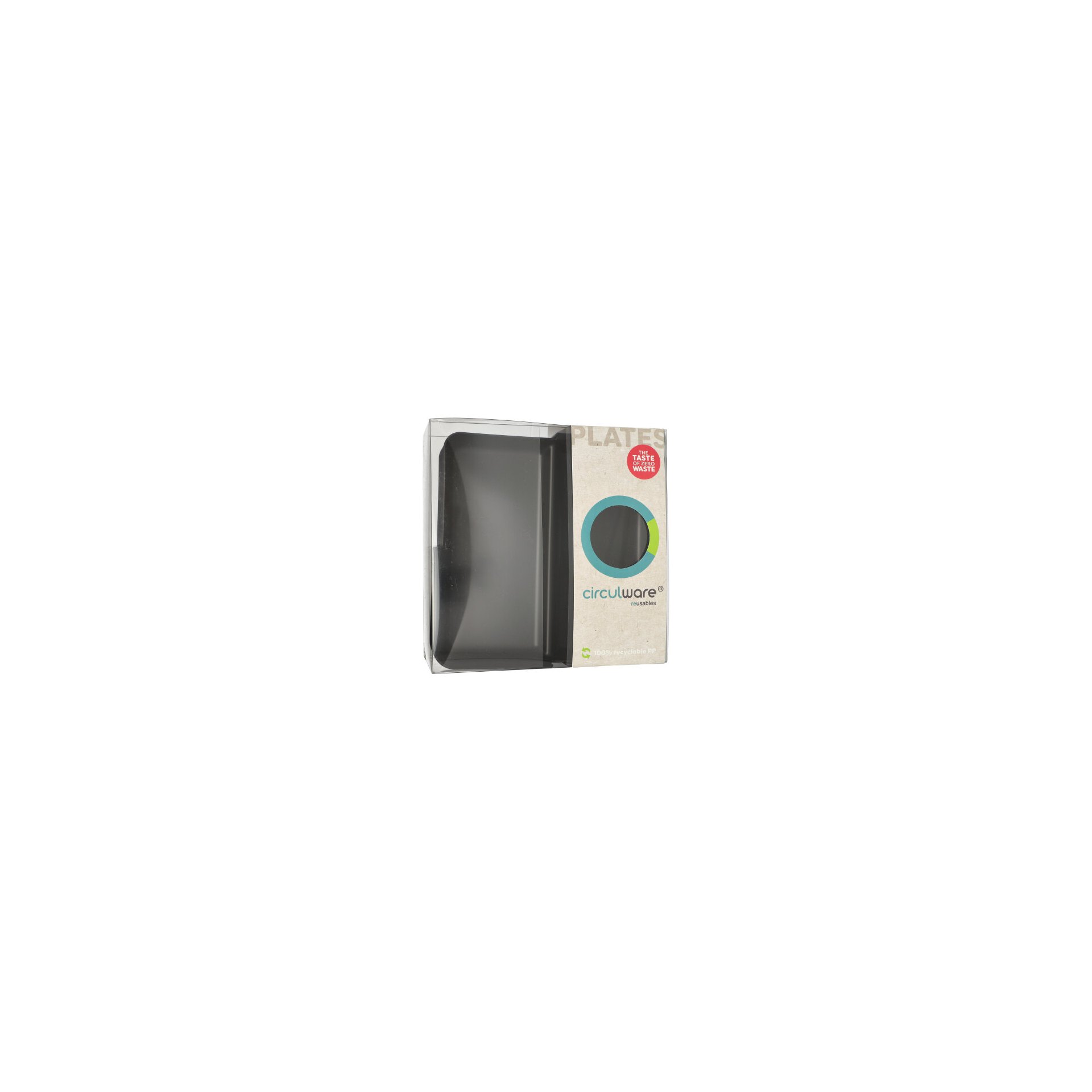 "Circulware" Mehrweg-Schalen Mix & Match eckig 2,9 cm x 23,4 cm x 23,4 cm schwarz "Circulware" Mehrweg-Schalen Mix & Match eckig 2,9 cm x 23,4 cm x 23,4 cm schwarz