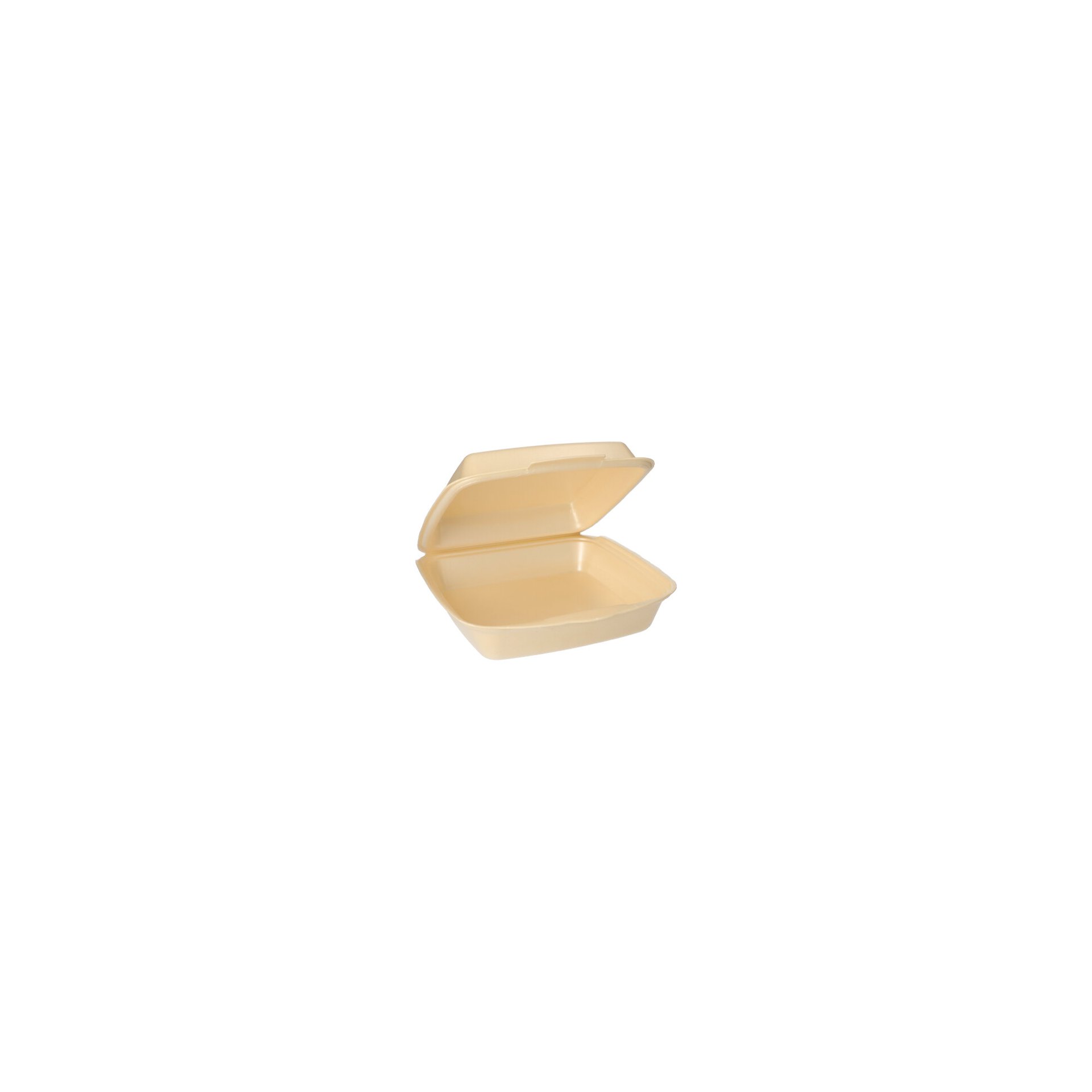 Menüboxen mit Klappdeckel, XPS ungeteilt 7,5 cm x 22,5 cm x 22 cm beige laminiert