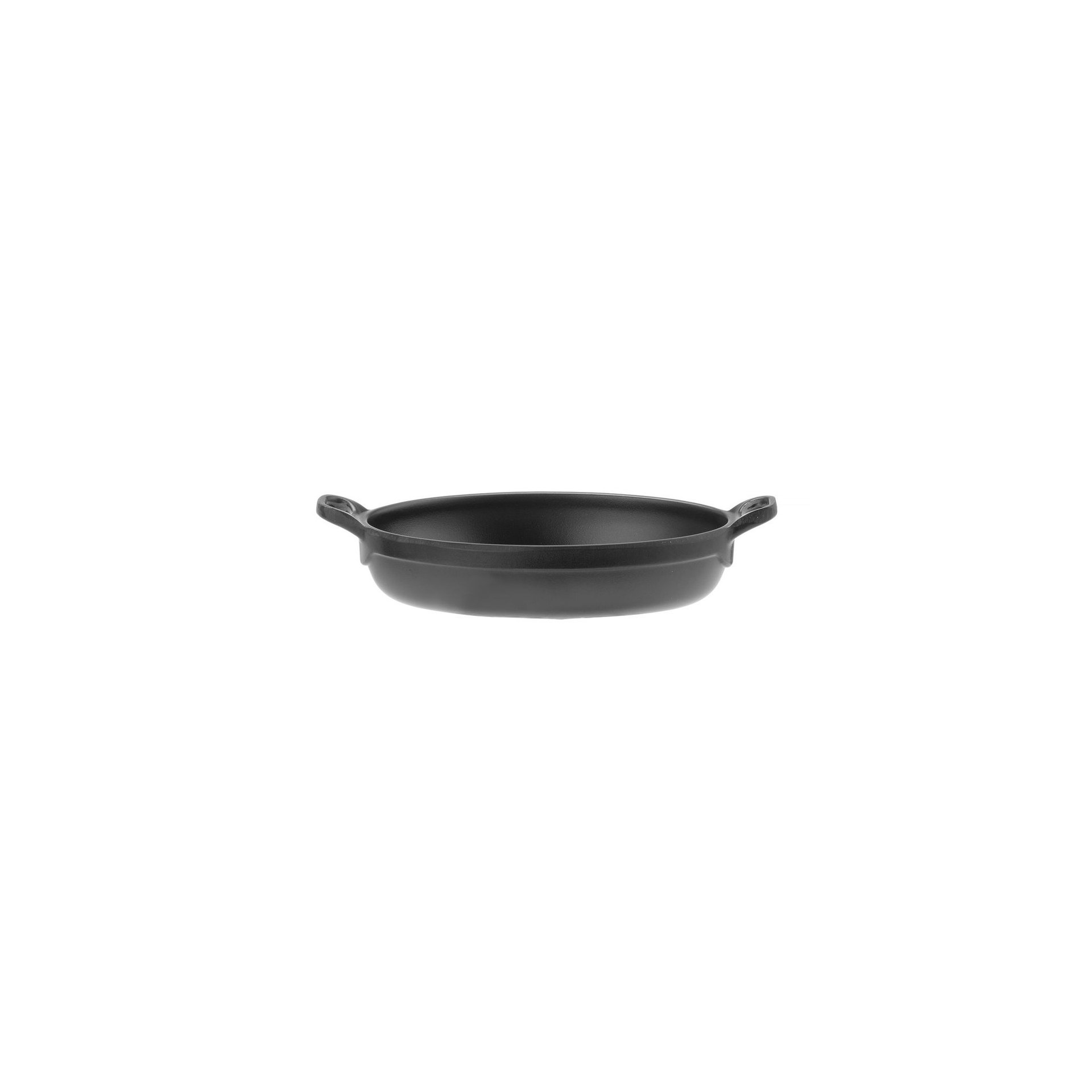 Miniatur-Pfanne, oval, Fine Dine, Schwarz, 155x80x(H)37mm