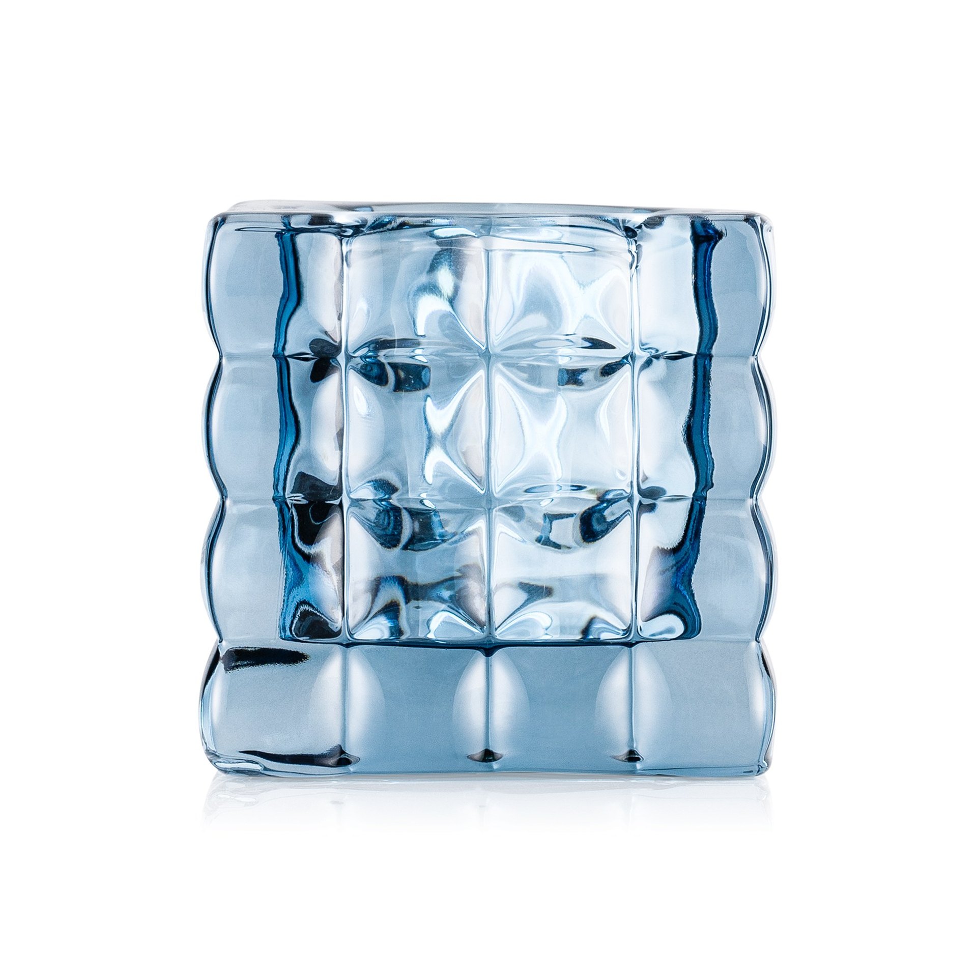 Cube Steel Blue YUYU, 8 x 8 x 8 cm Cube Steel Blue YUYU, 8 x 8 x 8 cm