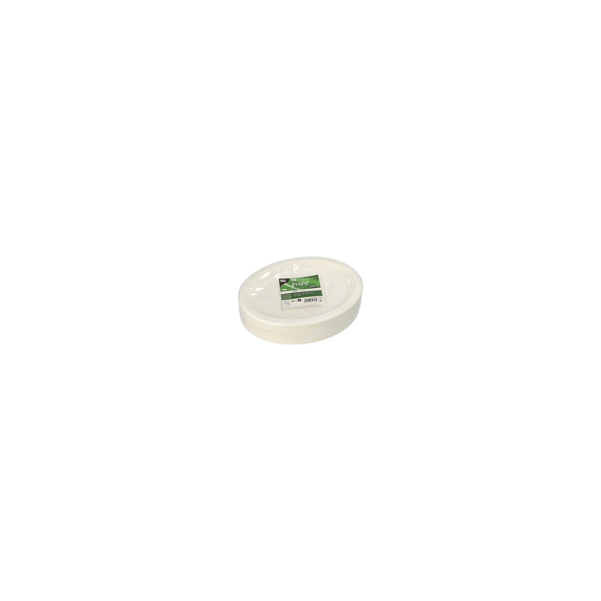 Teller, Zuckerrohr "pure" oval 26 cm x 20 cm x 2 cm weiss Teller, Zuckerrohr "pure" oval 26 cm x 20 cm x 2 cm weiss