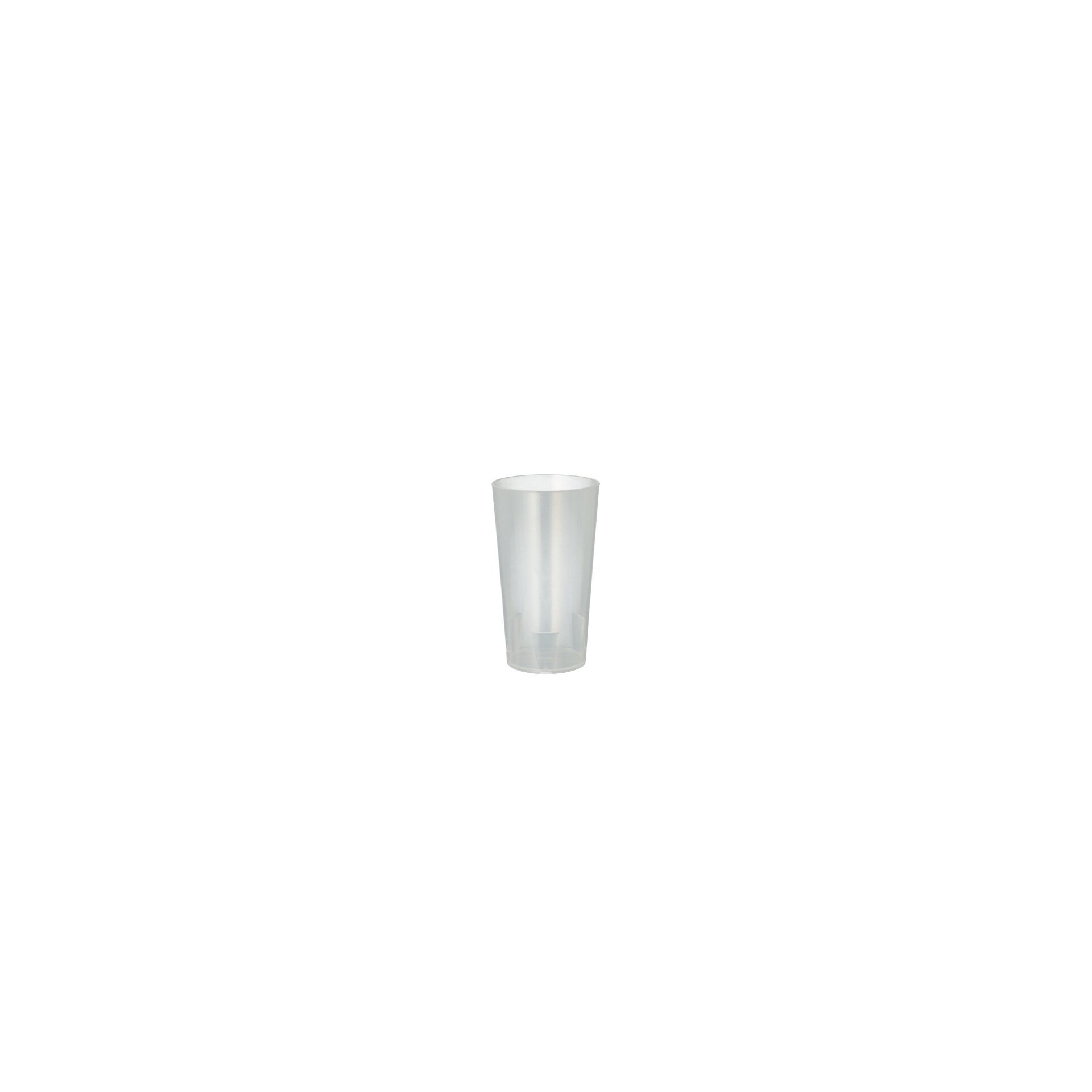 Mehrweg-Trinkbecher 0,2 l Ø 6,5 cm · 11,4 cm transluzent Mehrweg-Trinkbecher 0,2 l Ø 6,5 cm · 11,4 cm transluzent