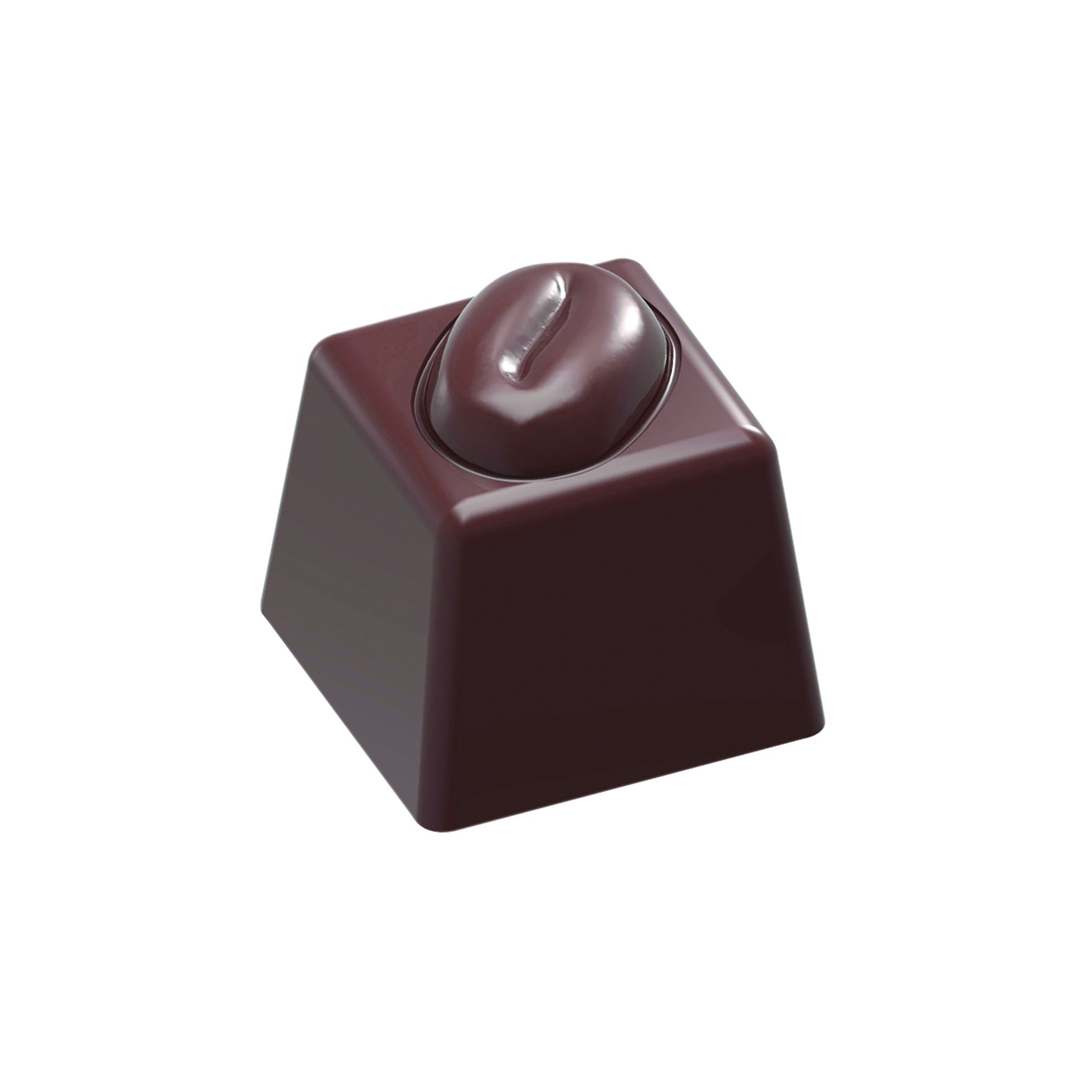 Schokoladen Form - Würfel Kaffeebohne, 20 x 20 x 19 mm Schokoladen Form - Würfel Kaffeebohne, 20 x 20 x 19 mm