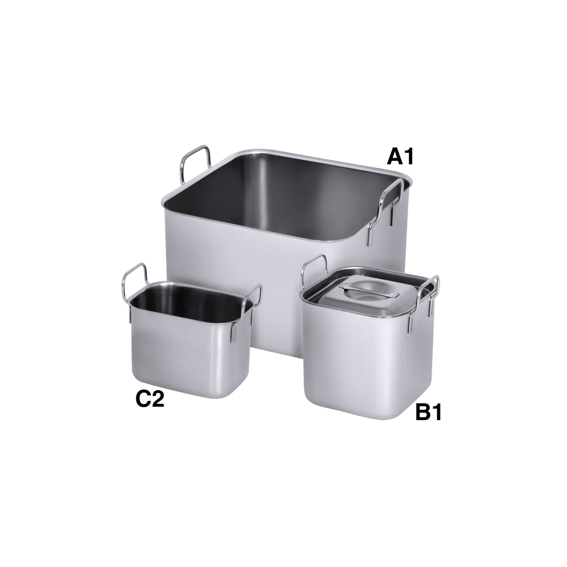 Bain Marie-Einsätze Serie C / klein 0,5 l Bain Marie-Einsätze Serie B / mittel 5 l