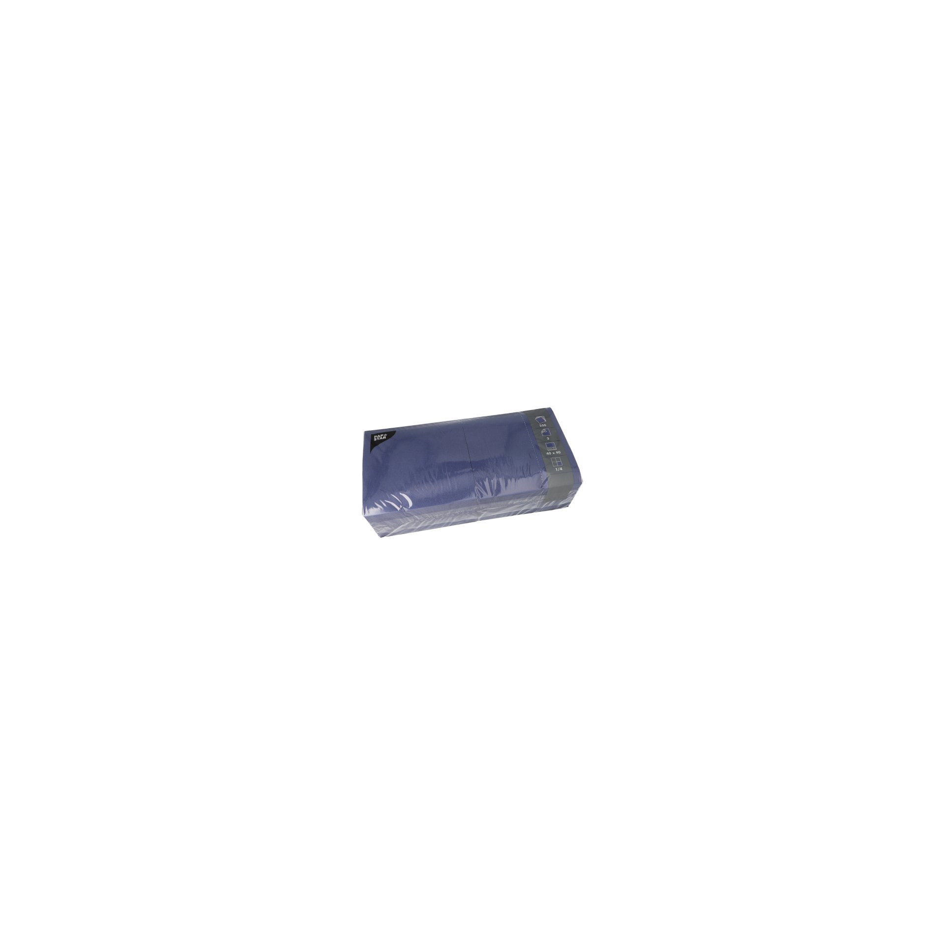 Servietten, 3-lagig 1/4-Falz 40 cm x 40 cm dunkelblau