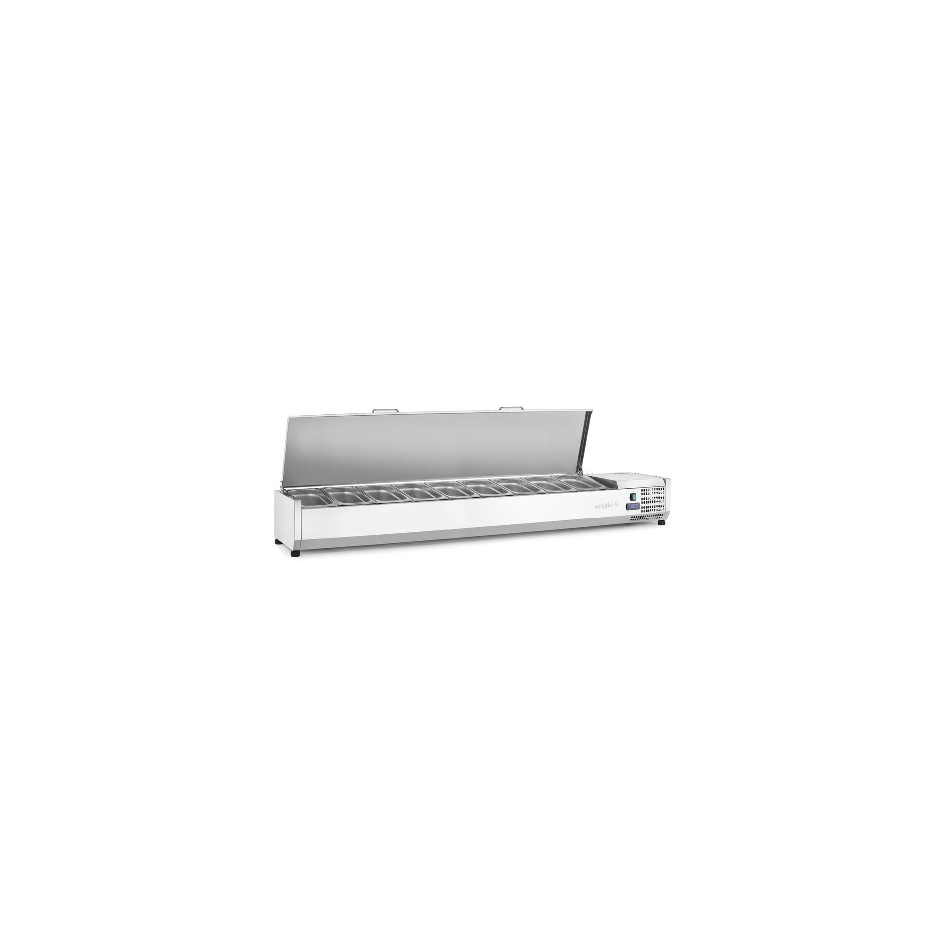 Aufsatz-Kühlvitrine Arktic, 9x GN 1/3 2005x420x630mm