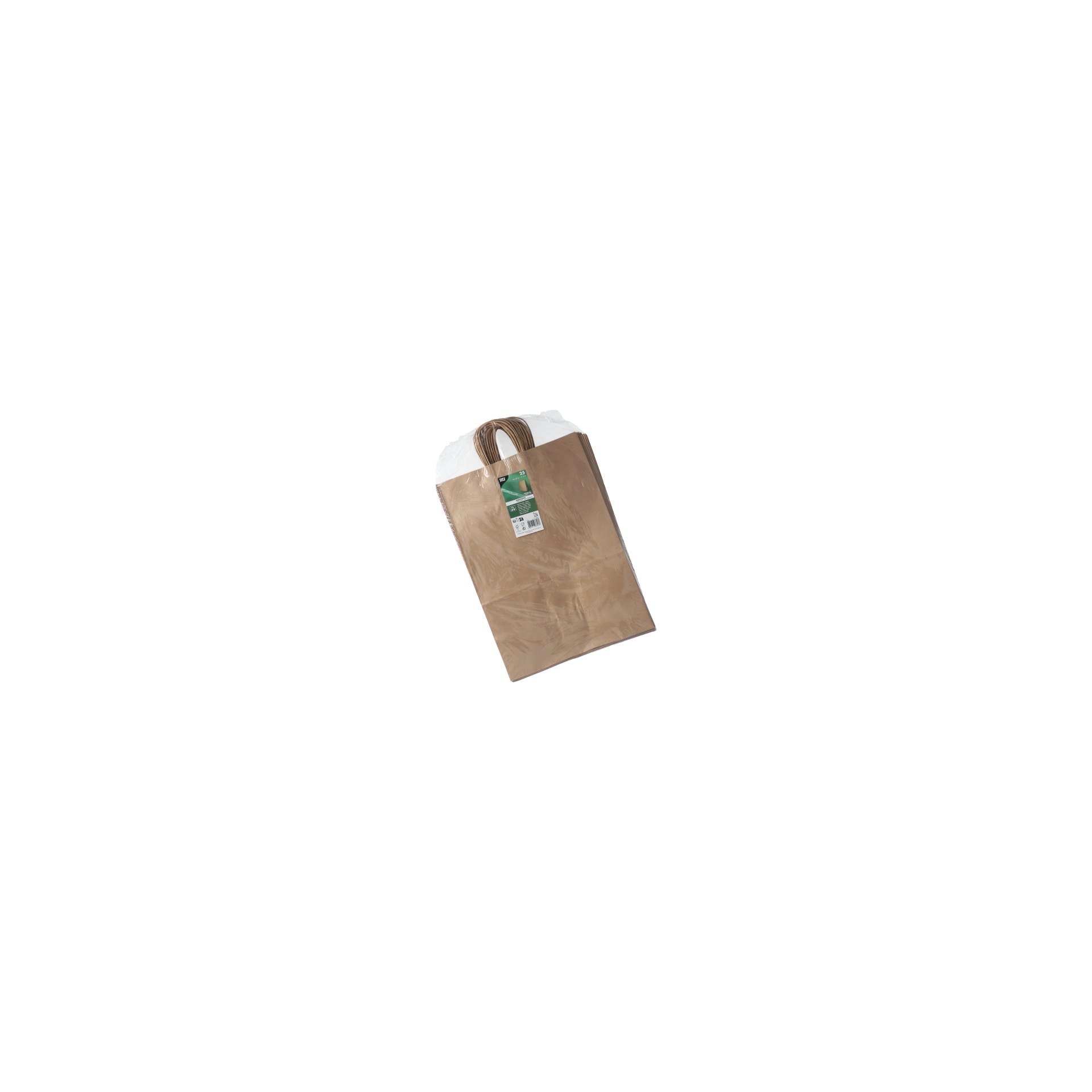 Tragetaschen, Papier 44 cm x 32 cm x 17 cm braun mit gedrehtem Tragegriff