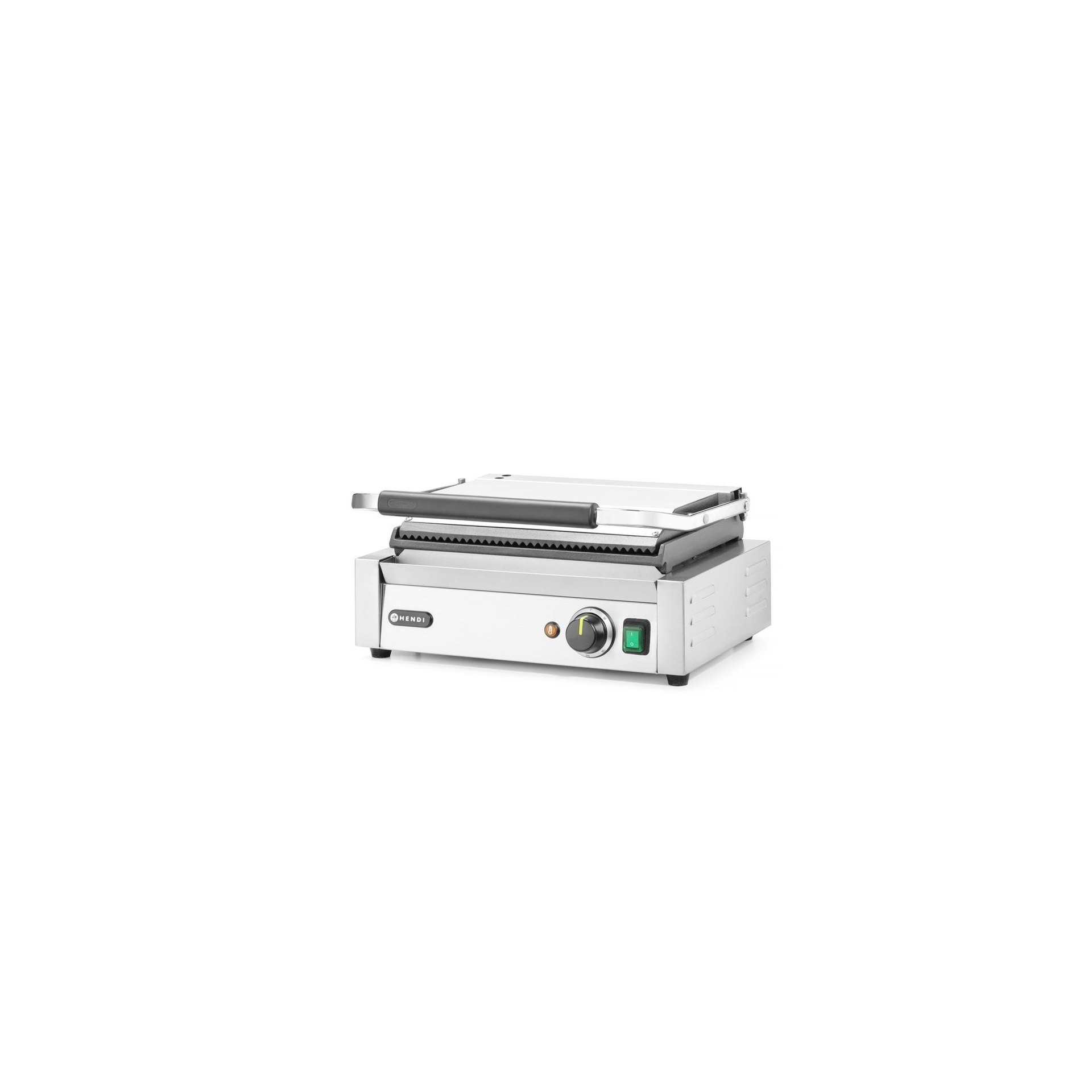 Kontaktgrill - Panini, oben gerillt, unten glatt, 230V/2200W, 430x375x(H)216mm